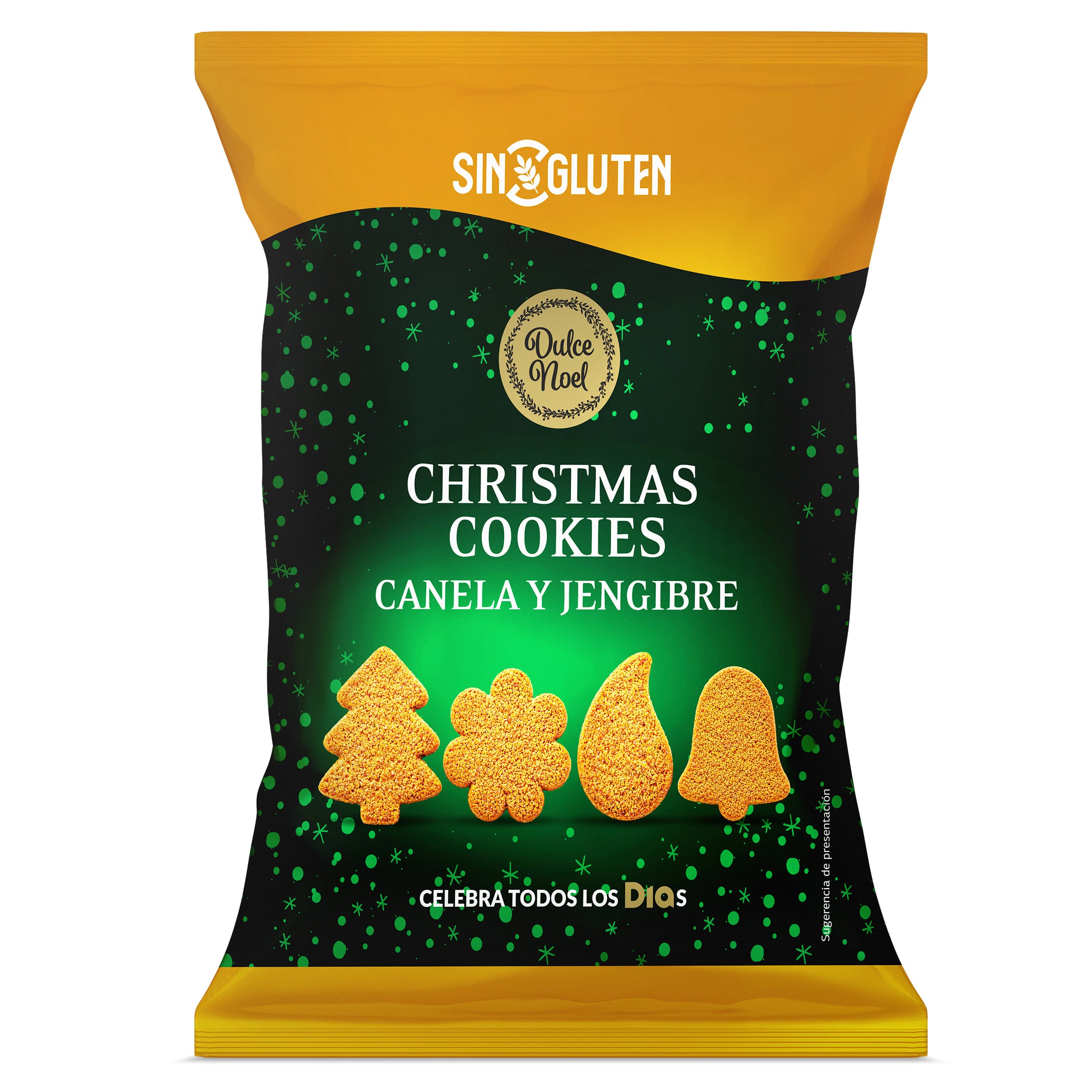 Galletas navideñas con canela y jengibre sin gluten Dia Dulce Noel 120 g