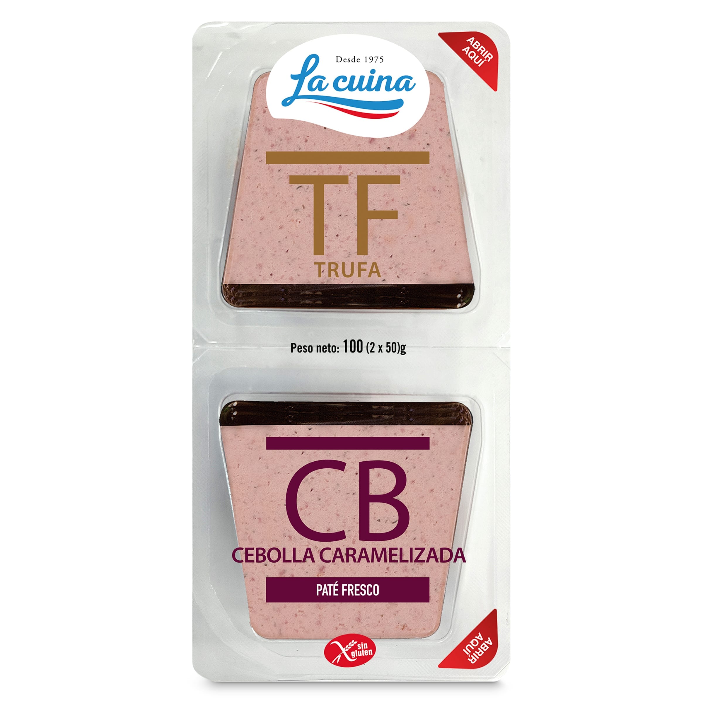 Paté dúo trufa y cebolla La Cuina 2 x 50 g
