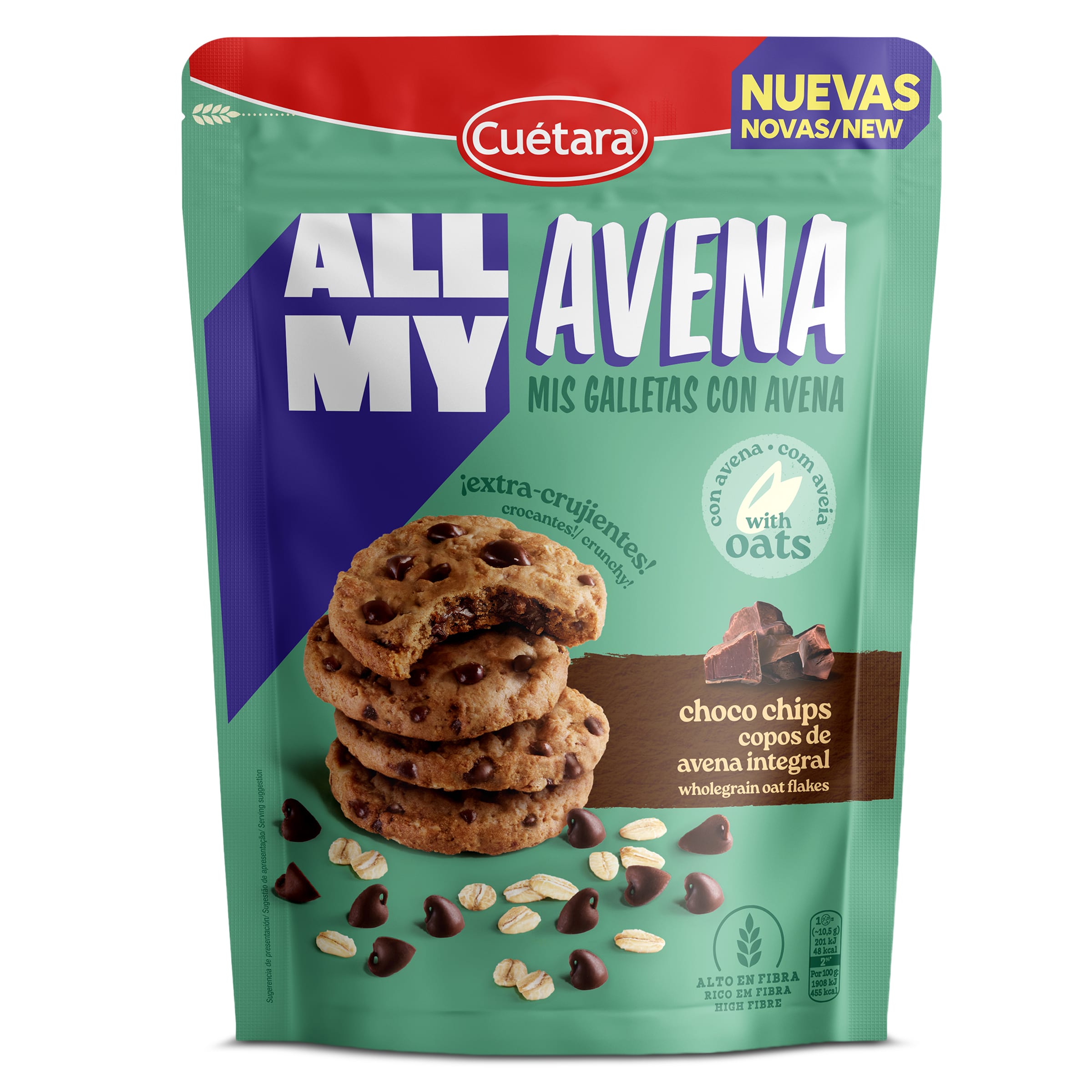 Galletas de avena con pepitas chocolate Cuétara 160 g