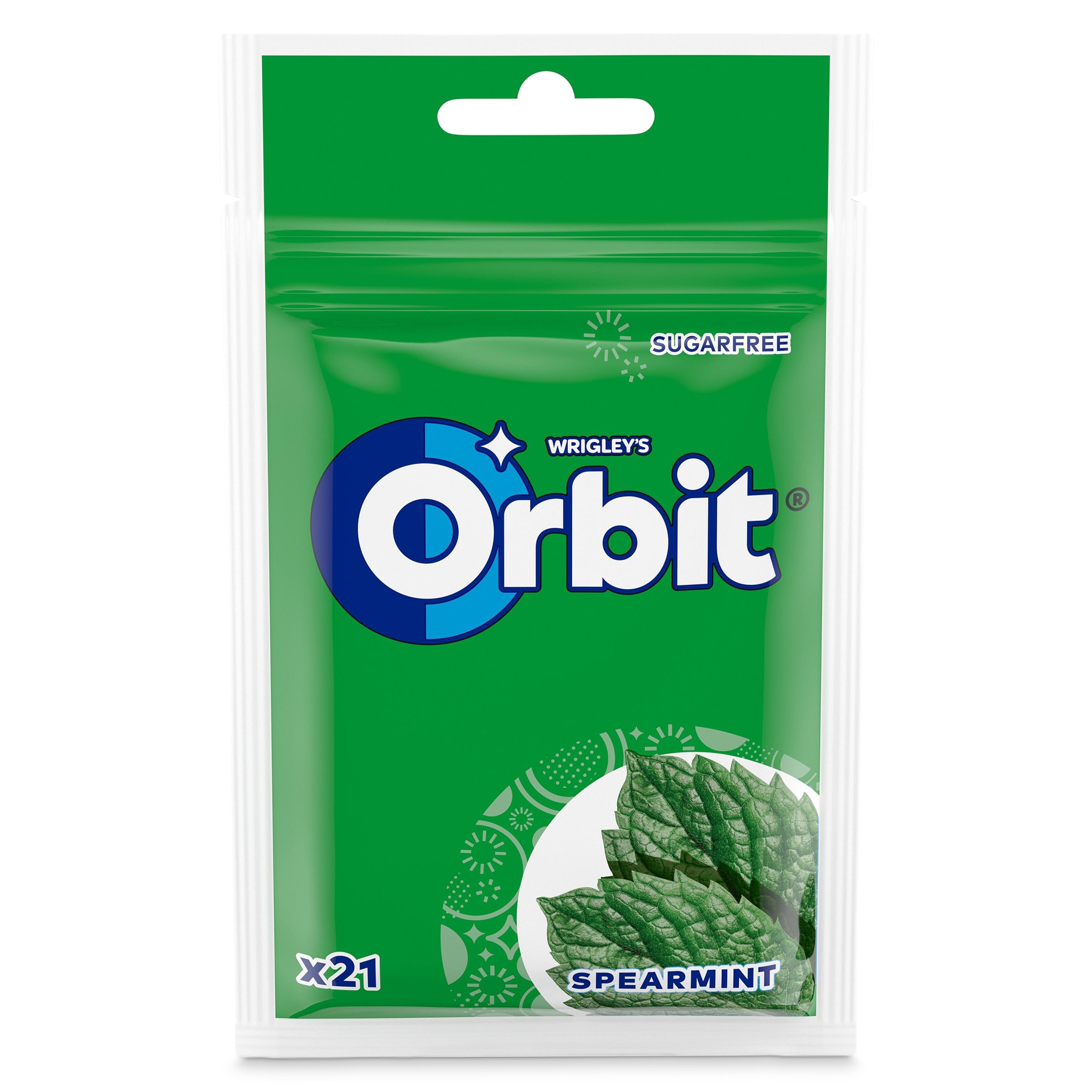 Chicles hierbabuena sin azúcar Orbit 21 unidades