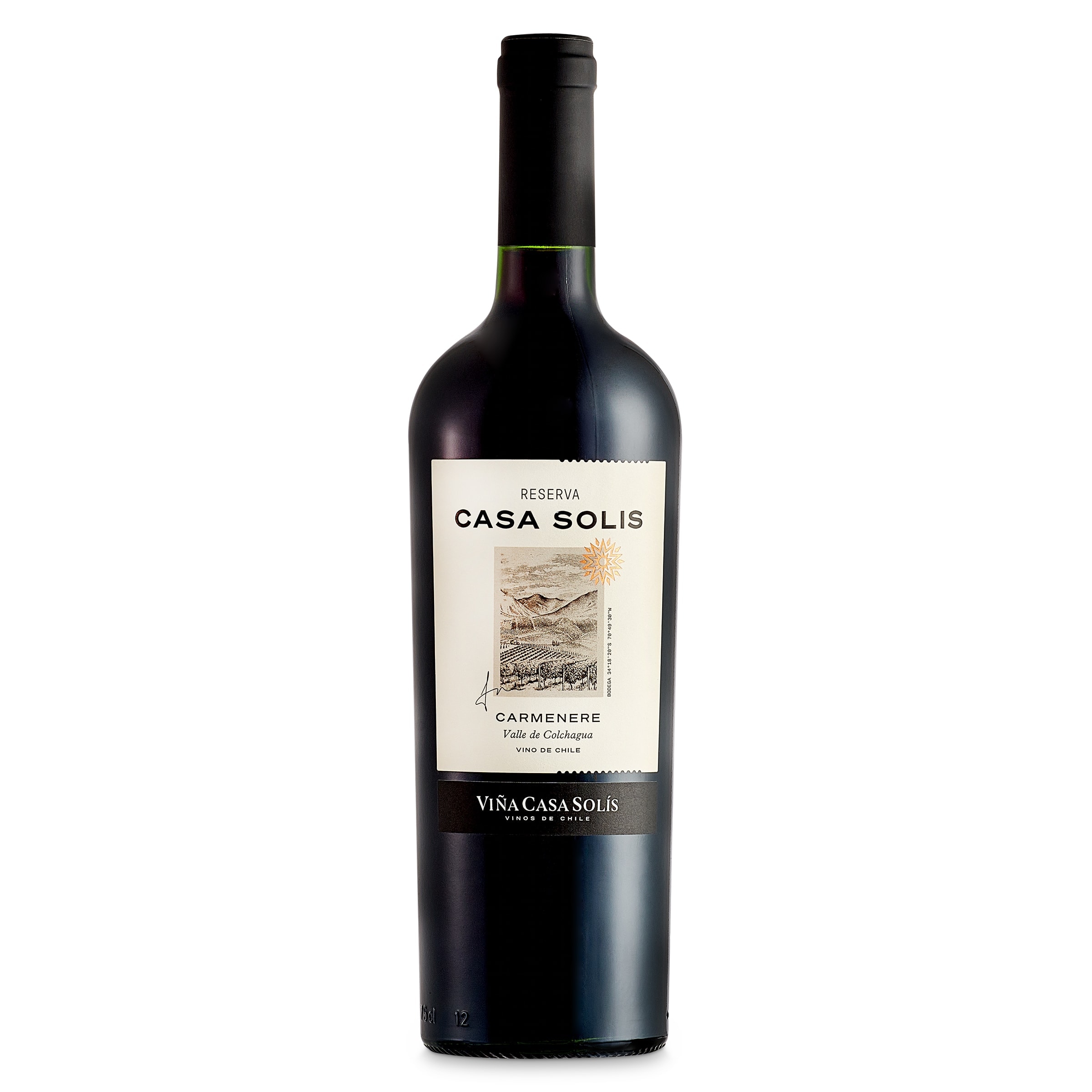 Vino tinto carmenere Casa Solís 75 cl