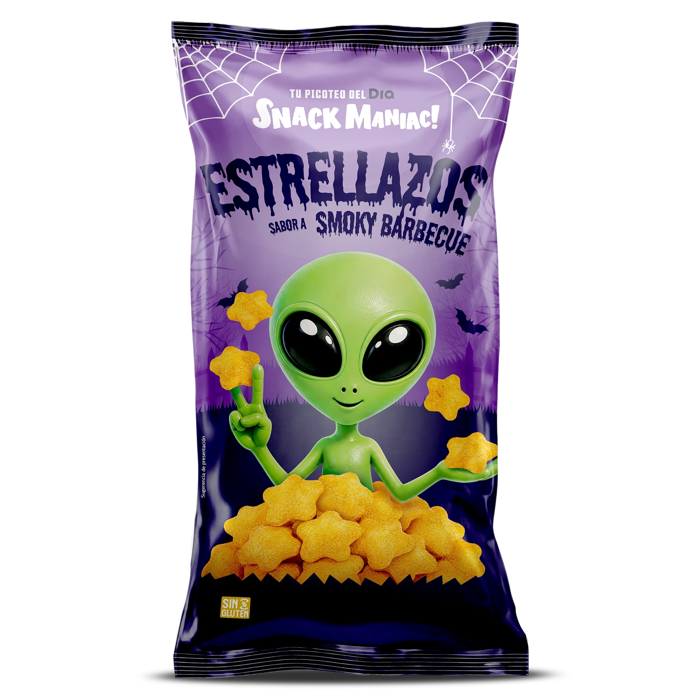 Estrellazos smoky barbacoa Dia Snack Maniac 100 g