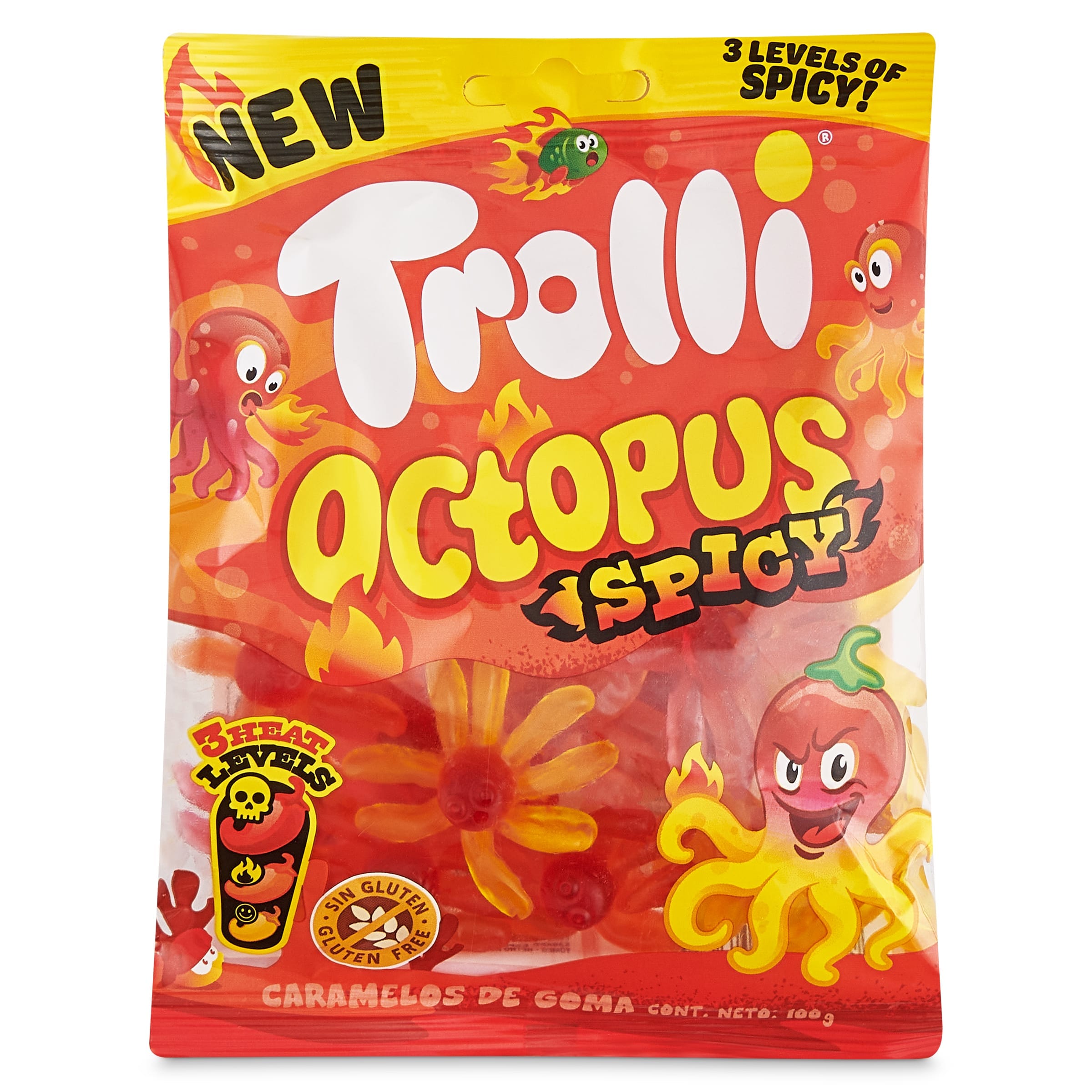 Pulpos picantes Trolli 100 g