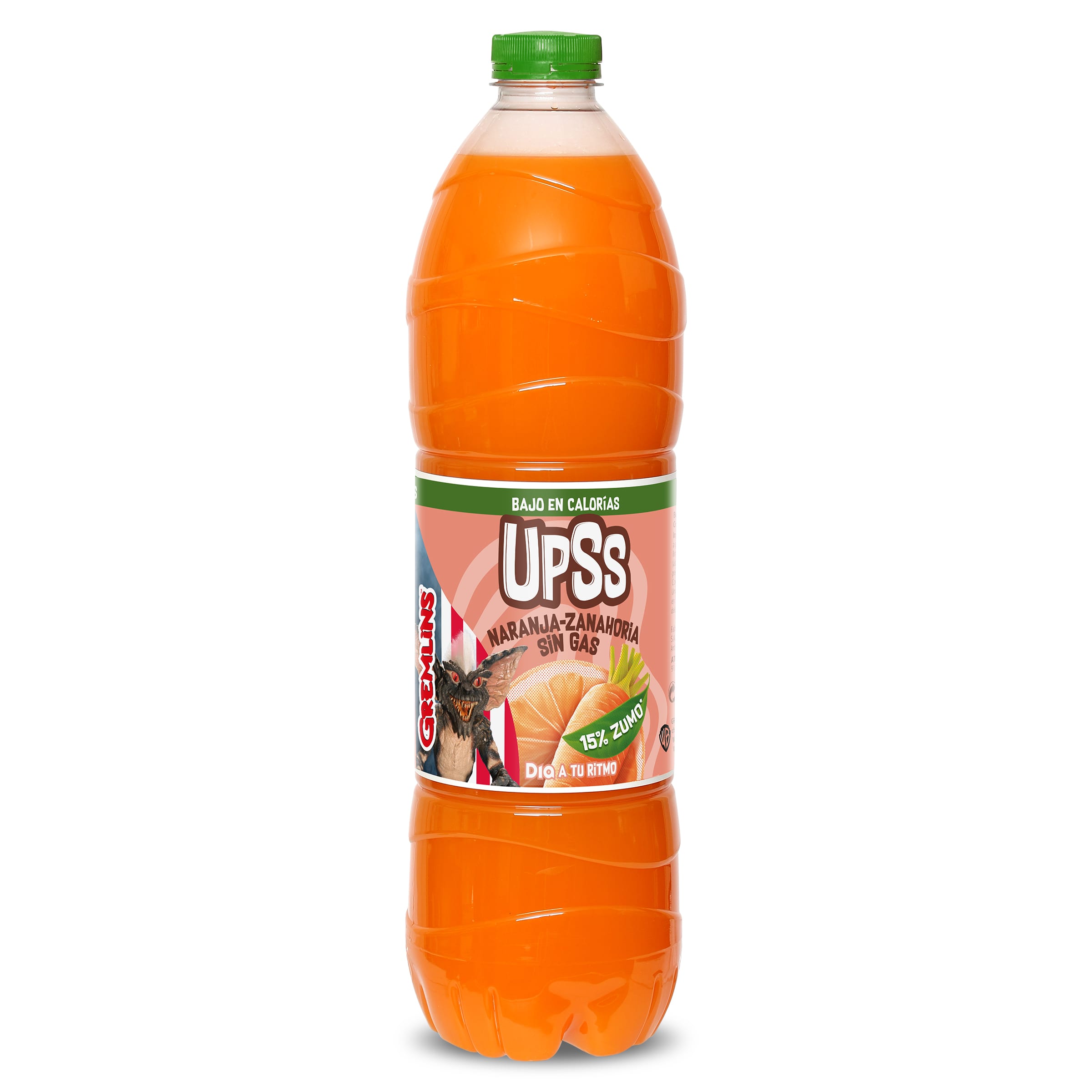 Refresco de naranja y zanahoria sin gas Gremlins Dia Upss 1,5 L