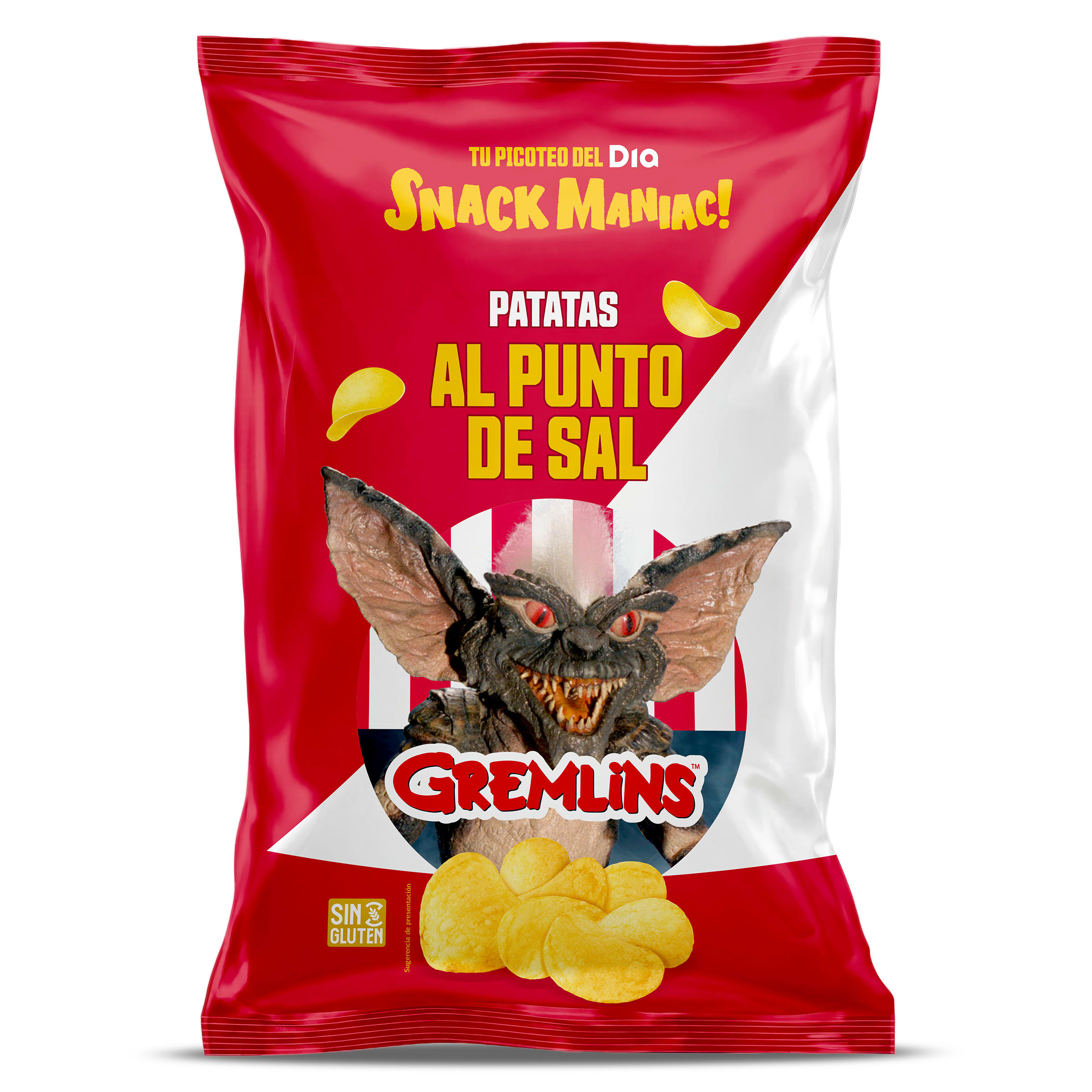 Patatas fritas al punto de sal Gremlins Dia Snack Maniac 200 g