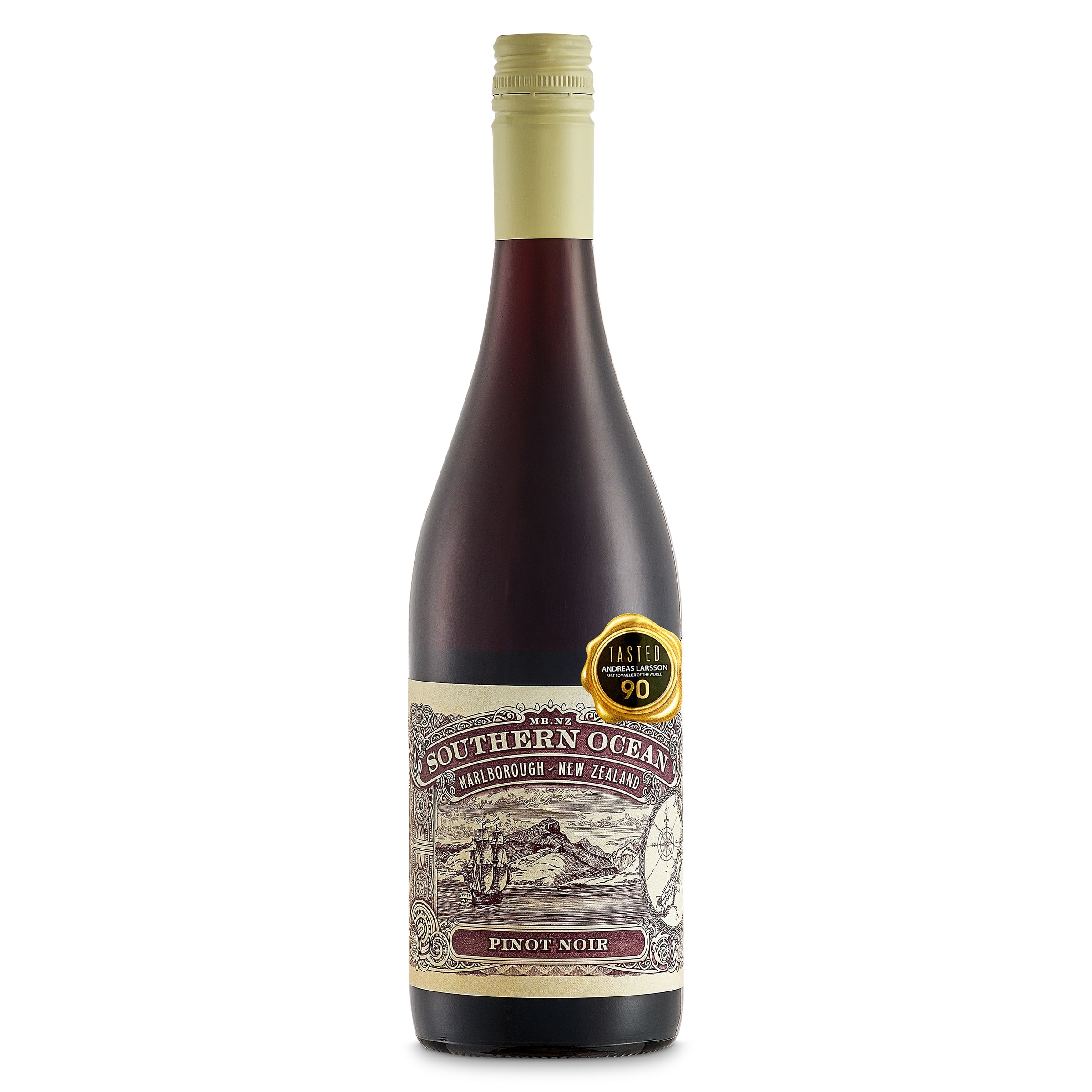 Vino tinto pinot noir Southern Ocean 75 cl