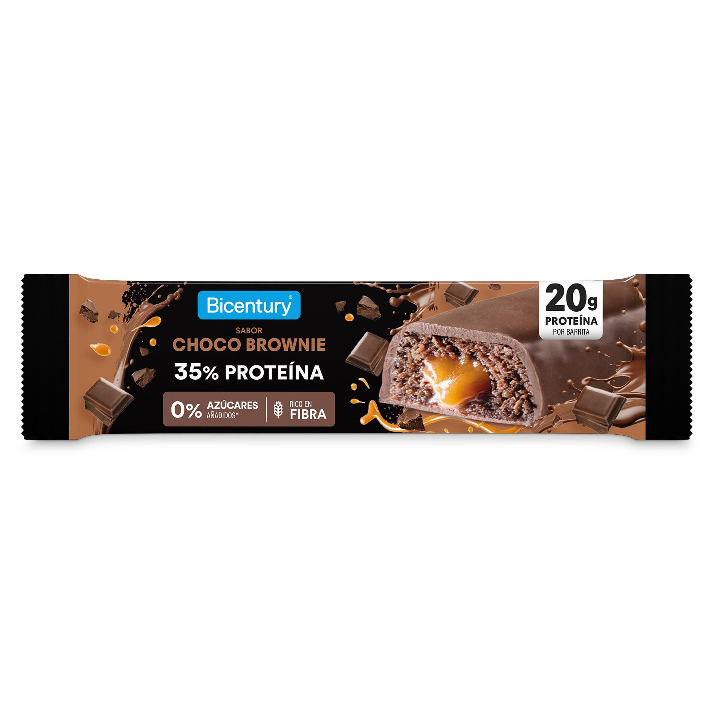 Barrita de proteína choco brownie Bicentury 57 g