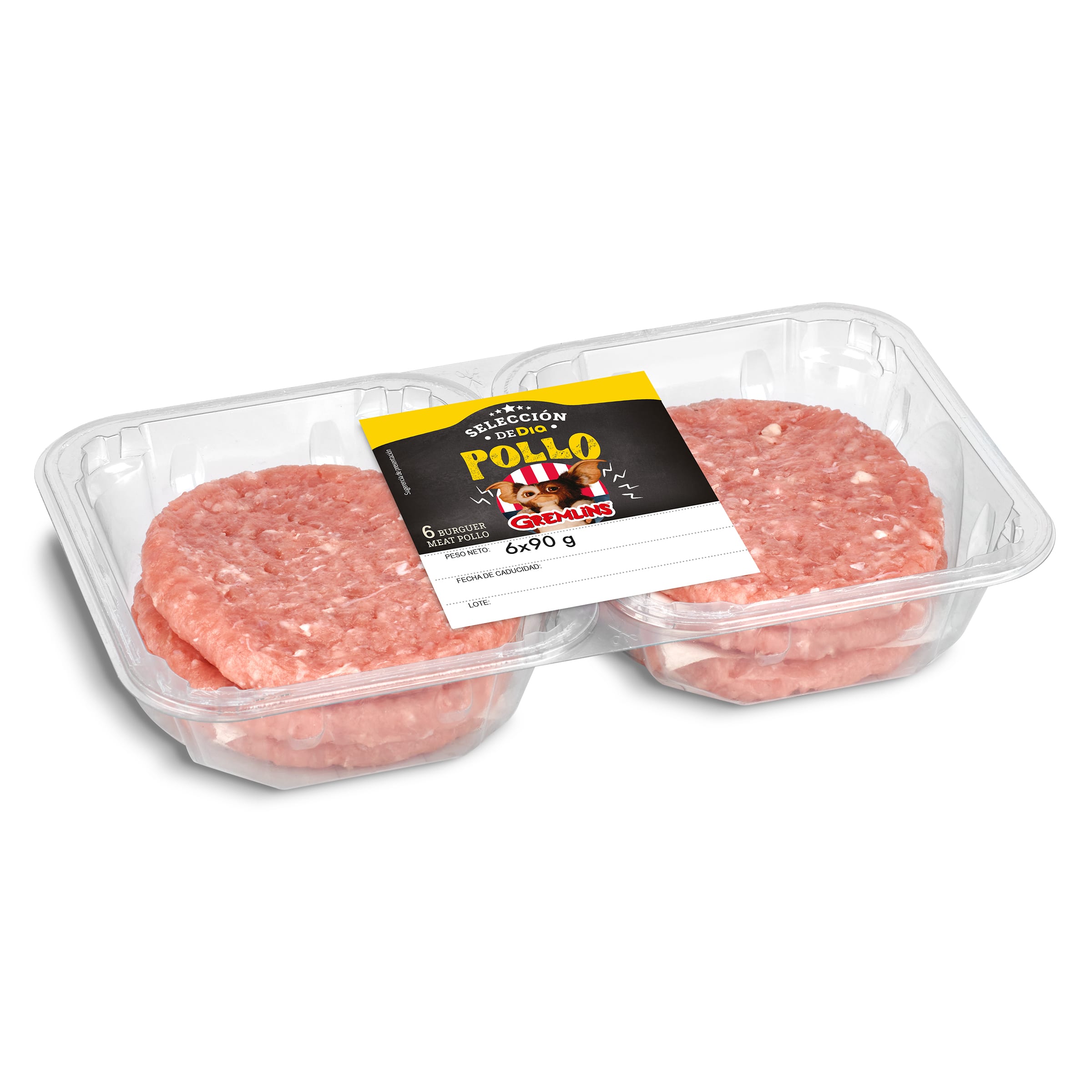 Burger de pollo 6 unidades Gremlins Selección de Dia 540 g