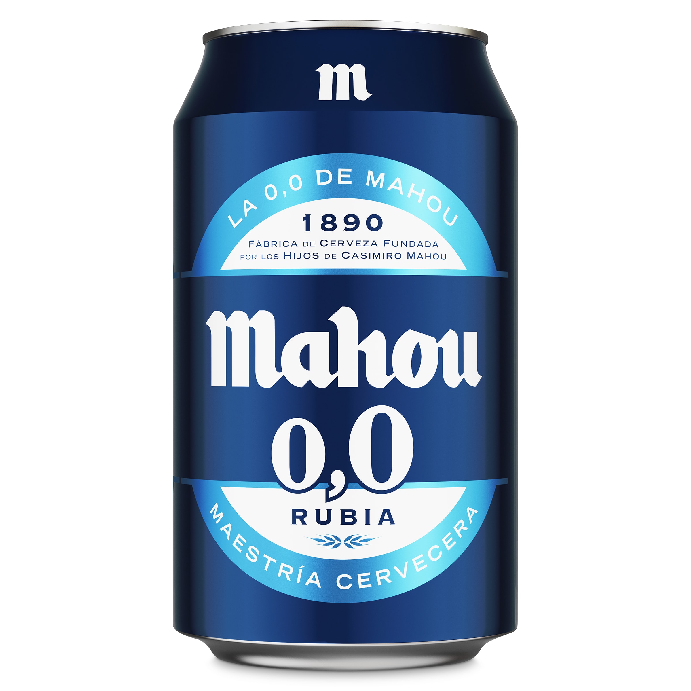 Cerveza rubia 0,0% alcohol Mahou 33 cl