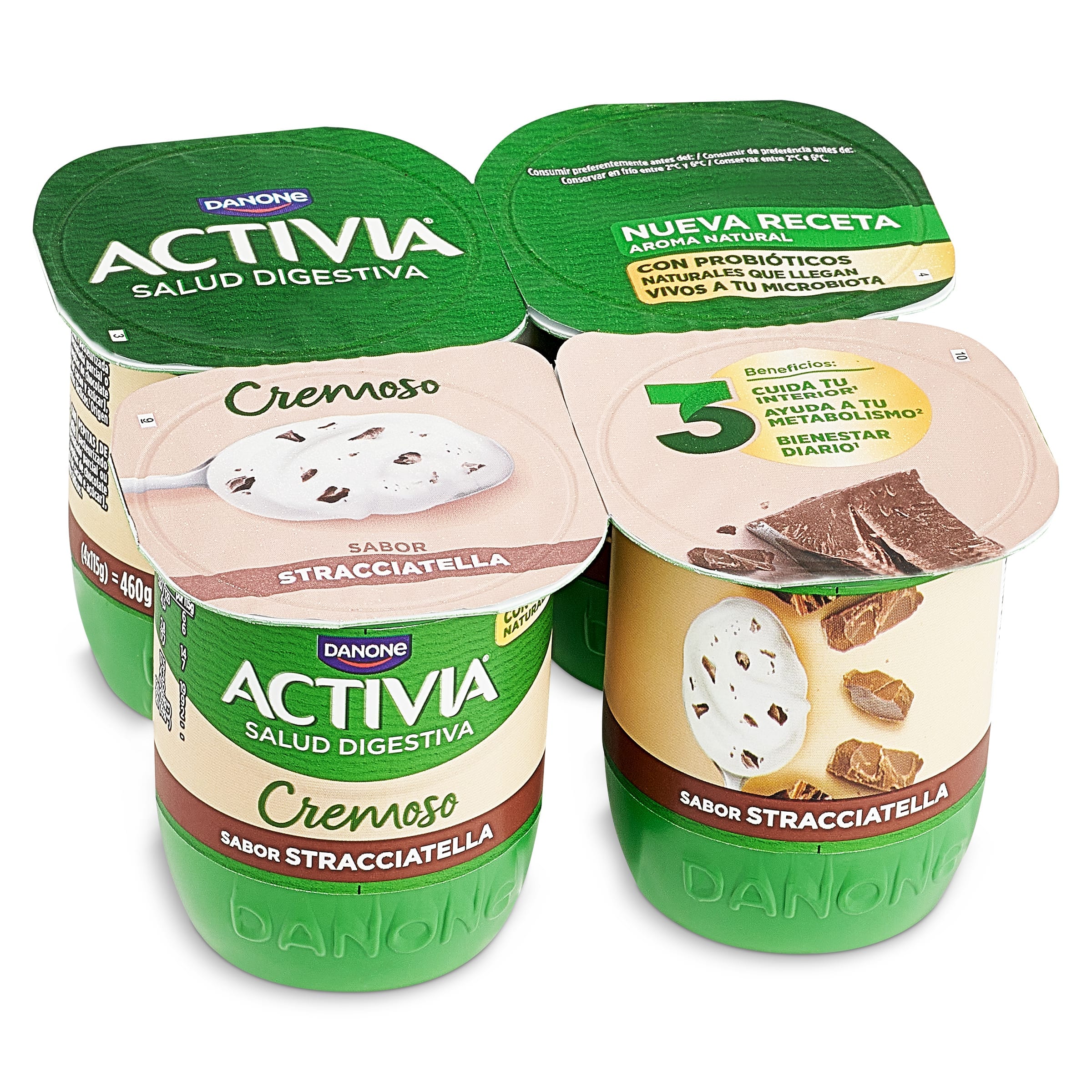 Bífidus sabor stracciatella Activia 4 x 115 g