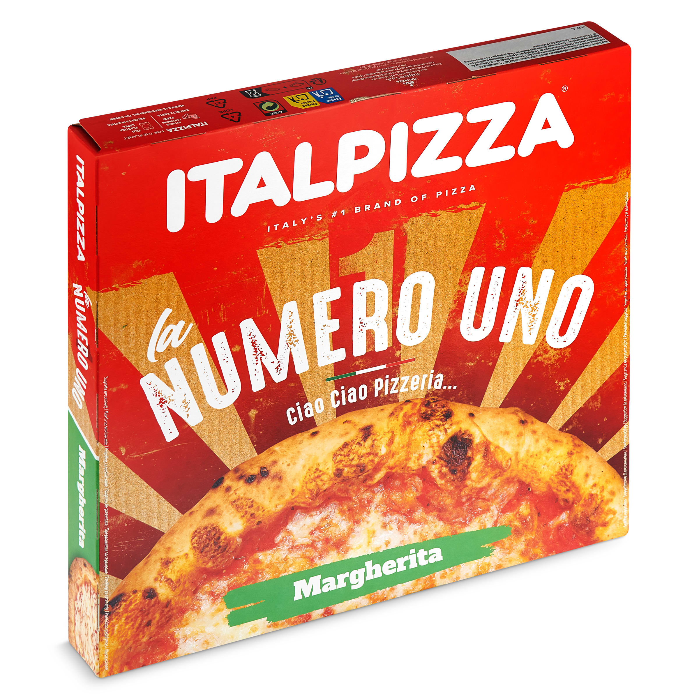 Pizza margarita número uno Italpizza 410 g