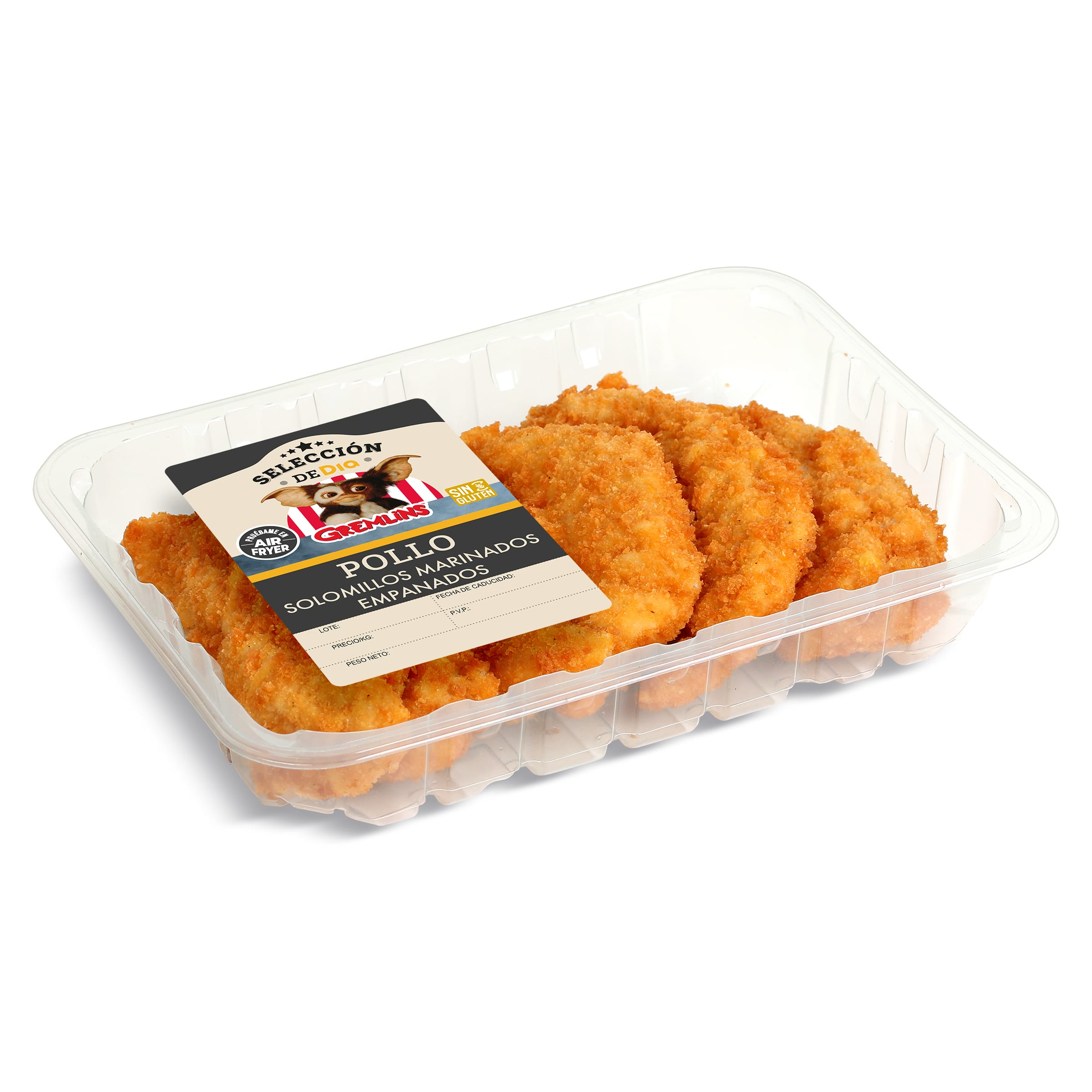 Solomillos de pollo empanado Gremlins Selección de Dia 300 g aprox.