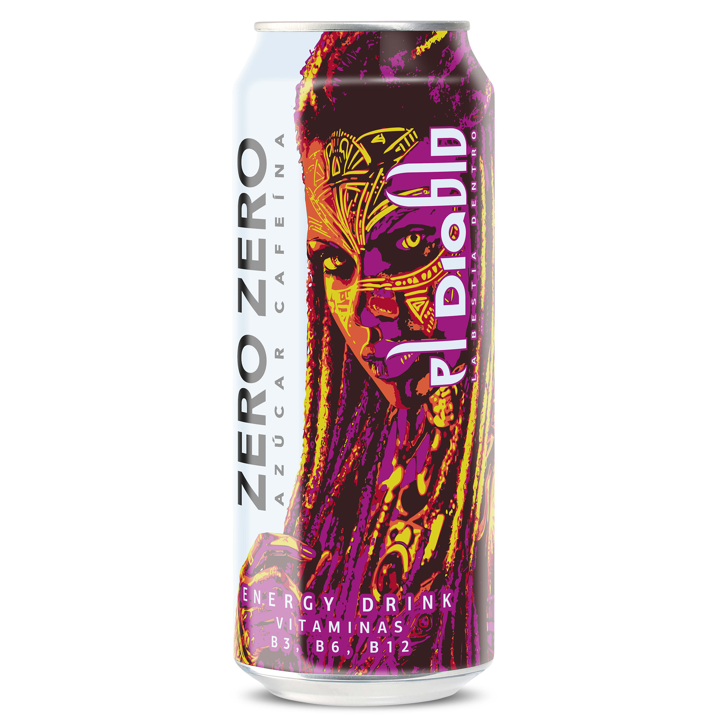 Bebida energética zero zero Dia El diablo 500 ml