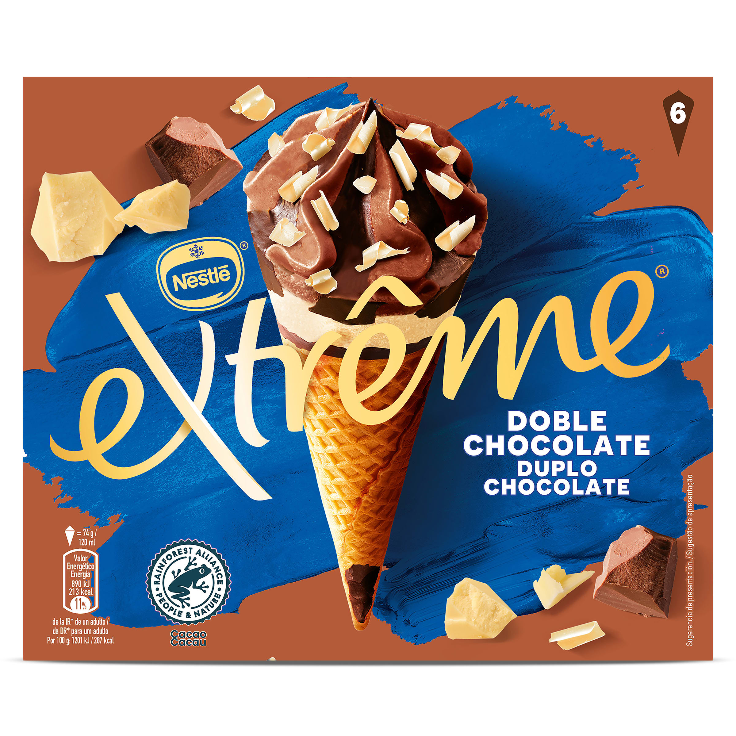 Extreme doble chocolate Nestlé 6 x 74 g