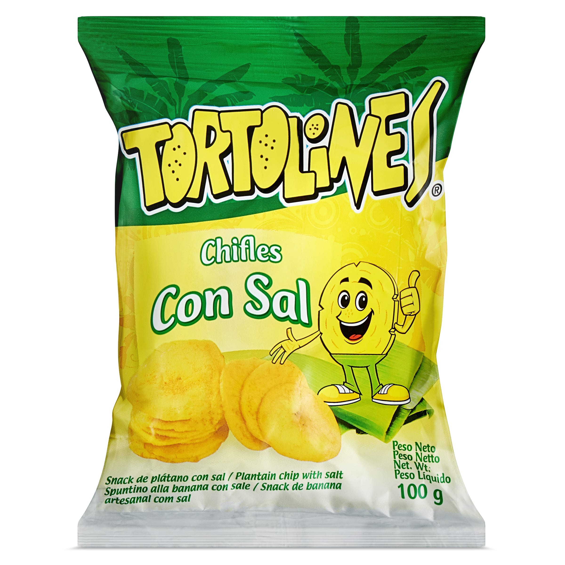 Snack de platano con sal Tortolines 100 g