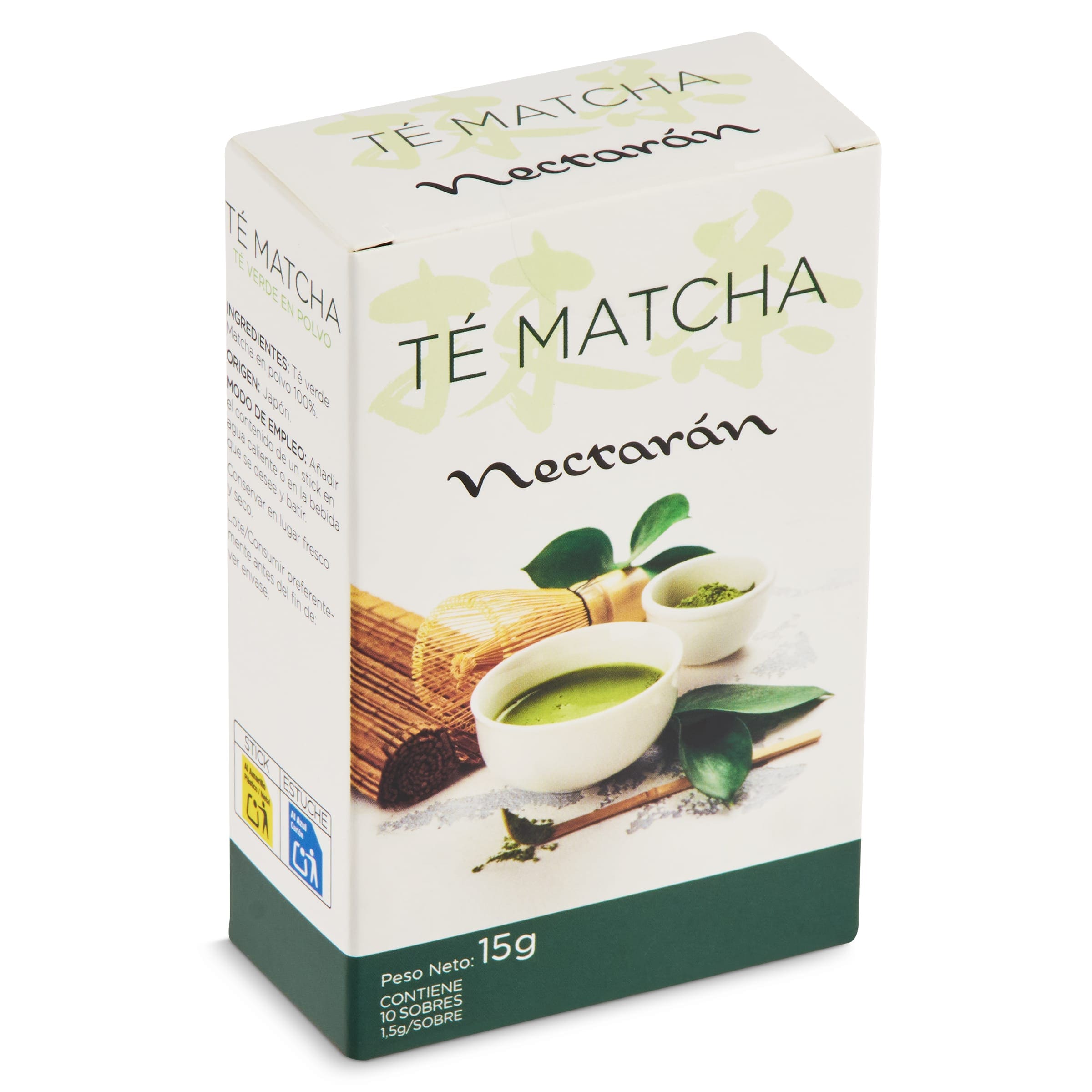 Té matcha Nectaran 10 unidades