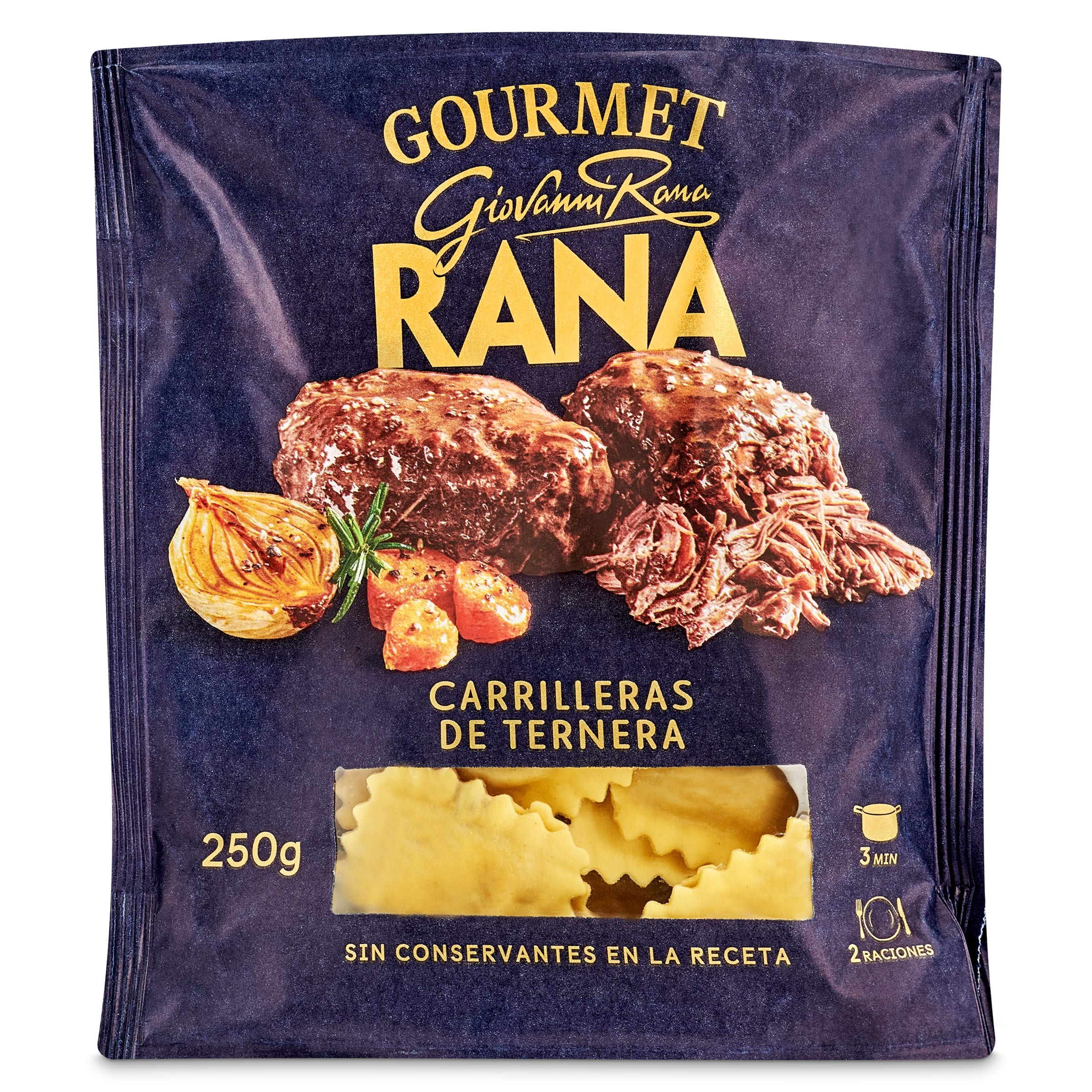 Ravioli de carrilleras de ternera Rana 250 g