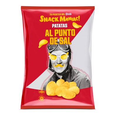 Patatas fritas lisas al punto de sal Snack Maniac de Dia bolsa 200 g-0