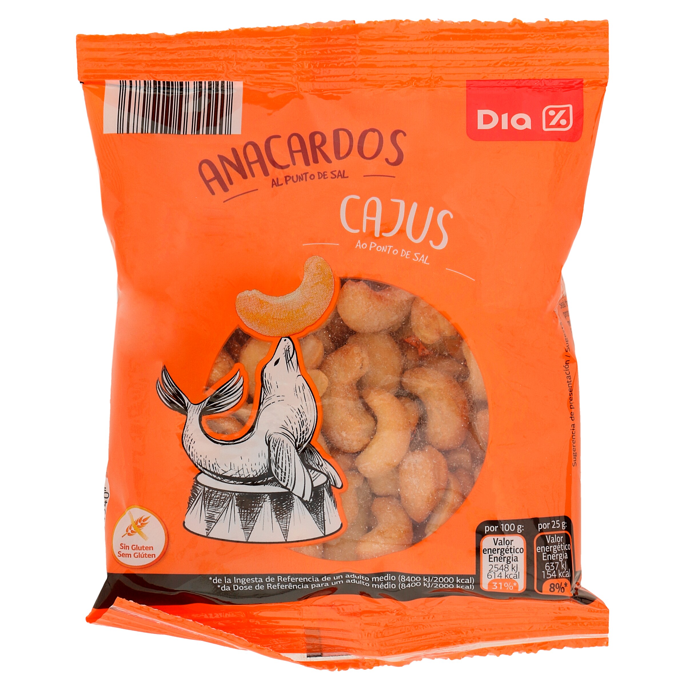 DIA anacardos bolsa 125 gr