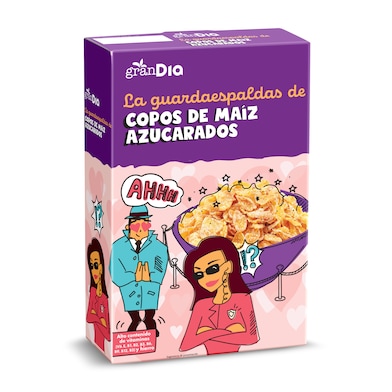 Cereales de copos de maíz con azúcar Gran Dia caja 500 g - Supermercados DIA