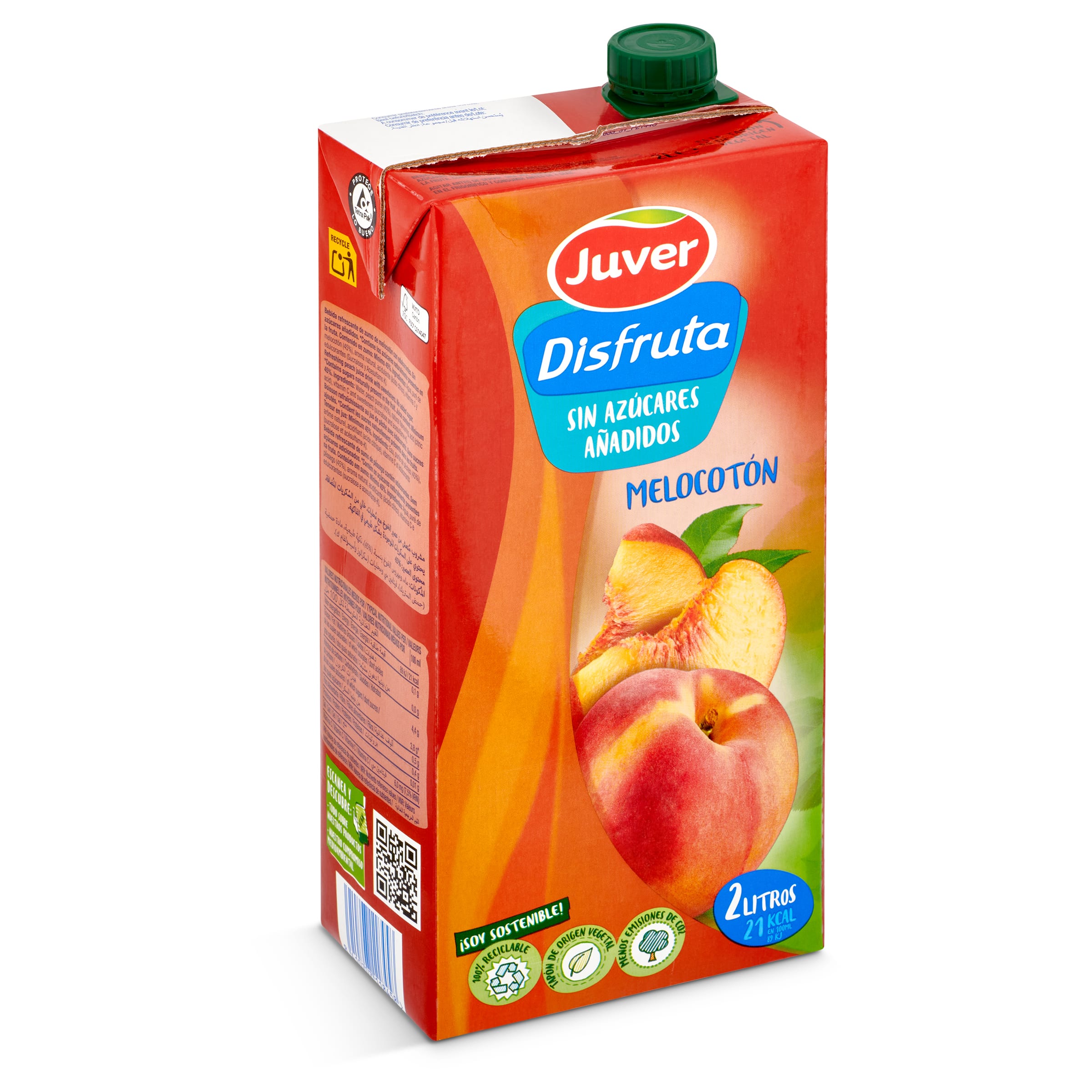 DISFRUTA néctar light melocotón envase 2 lt