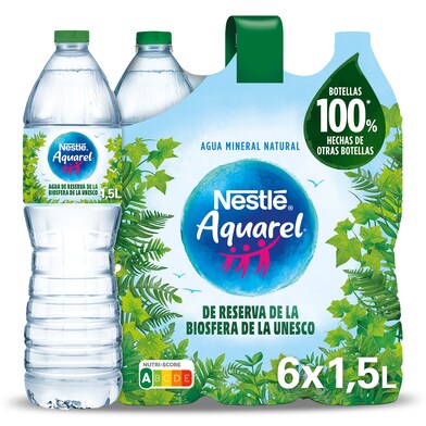 Agua mineral Aquarel pack 6 x 1.5 L-0 Agua mineral Aquarel pack 6 x 1.5 L-0