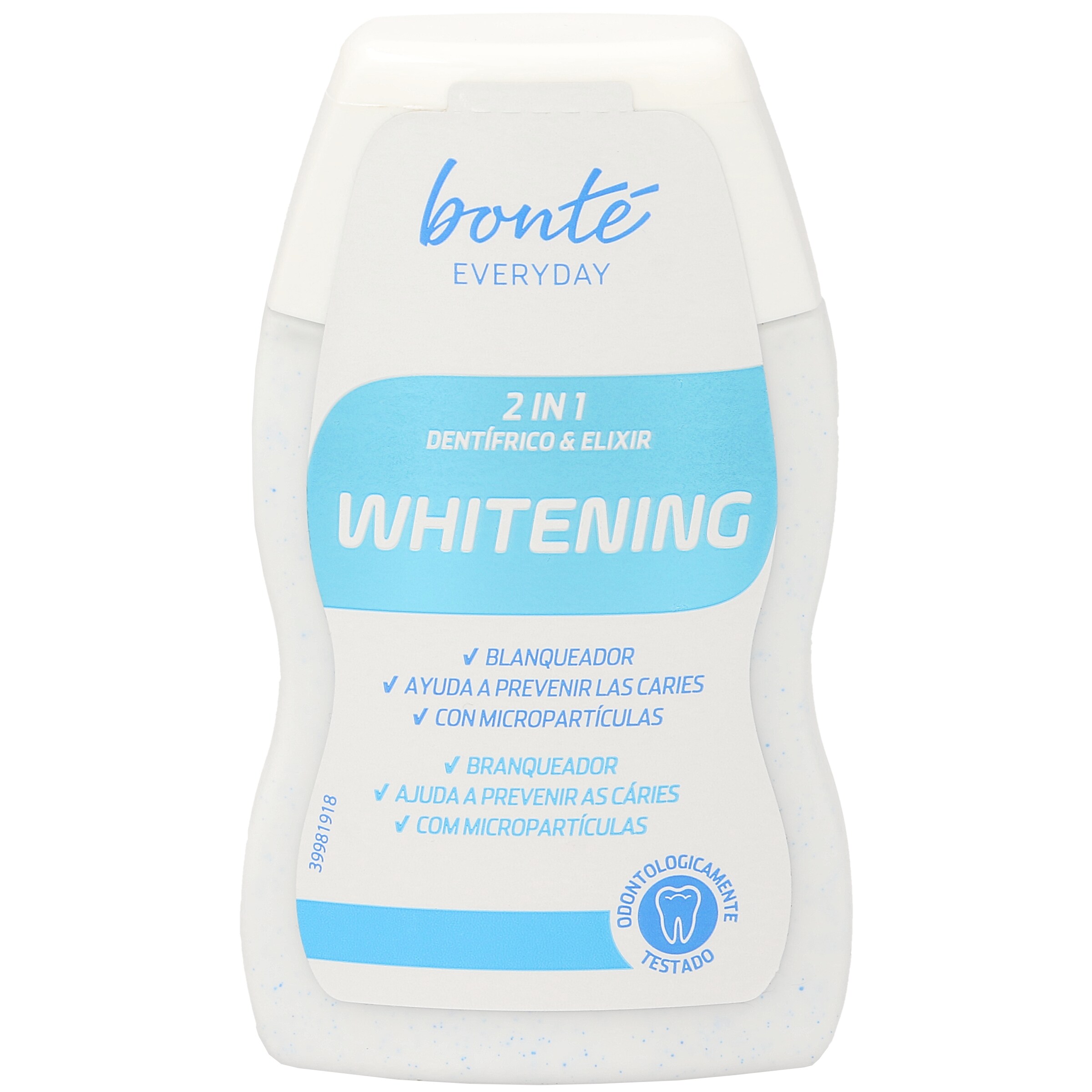 BONTE pasta dentífrica 2 en 1 efecto blanqueador bote 100 ml