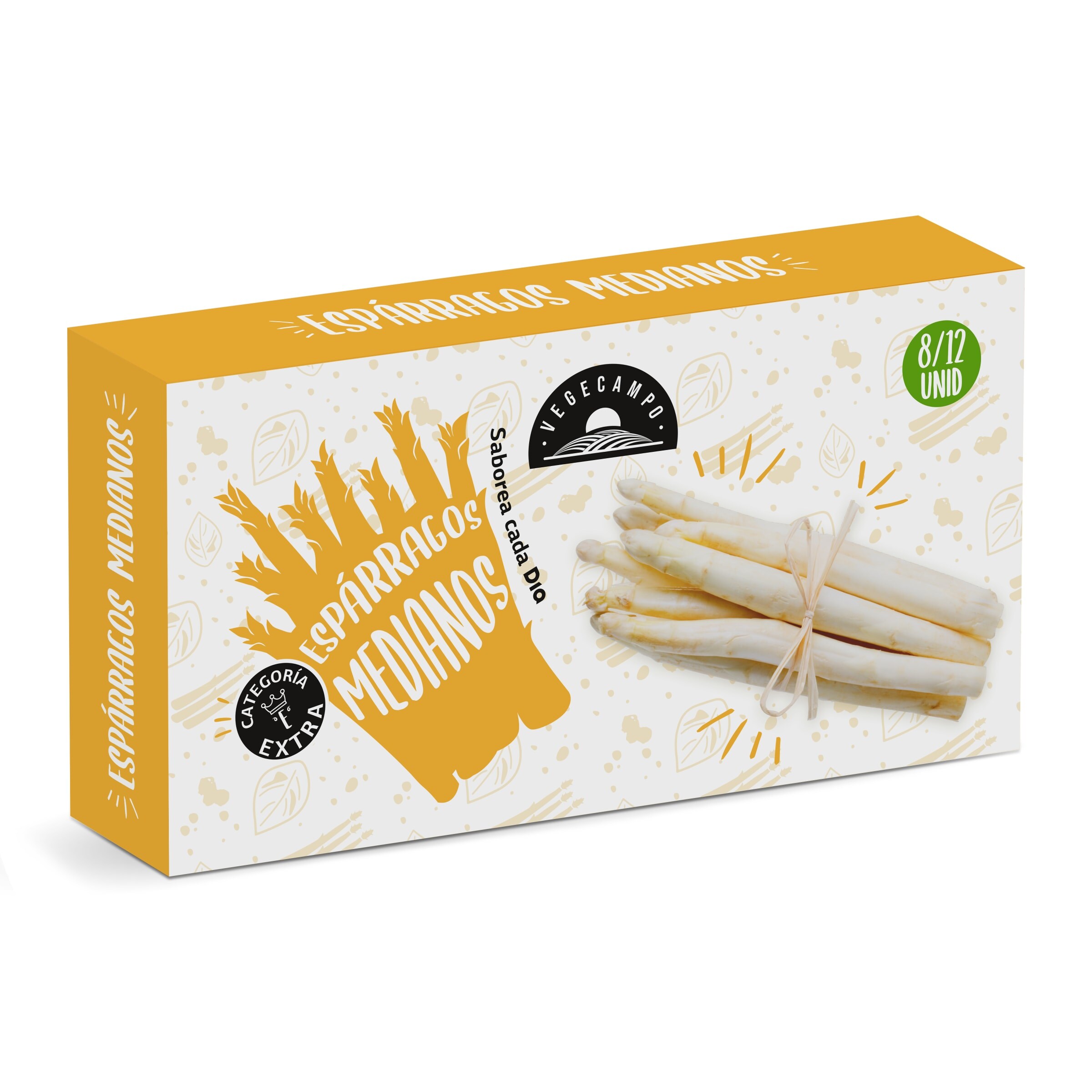 DIA VEGECAMPO espárragos blancos extra 8/12 piezas lata 125 gr