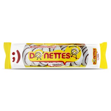Rosquillas rayadas Donettes bandeja 176 g-0 Rosquillas rayadas Donettes bandeja 176 g-0