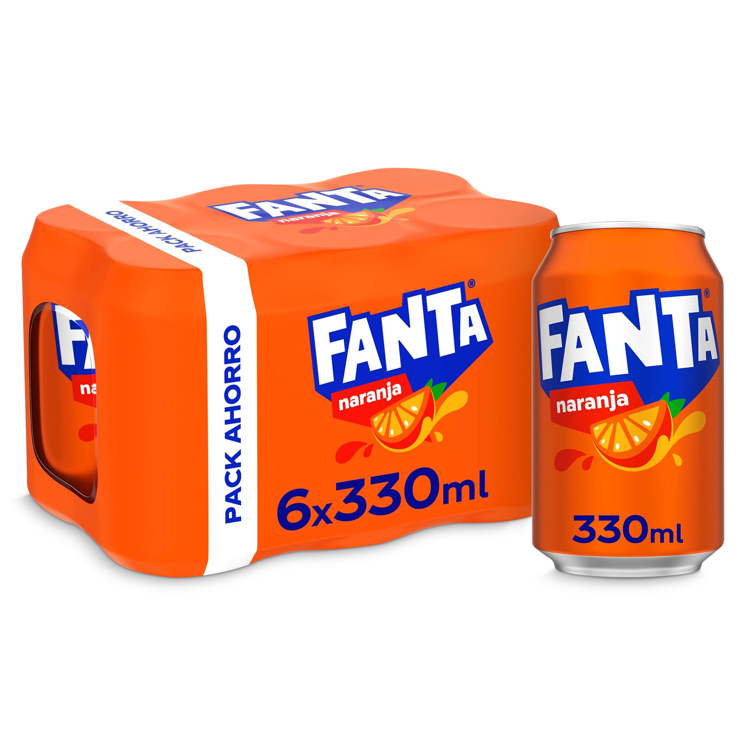Fanta de naranja 6 x 330 ml