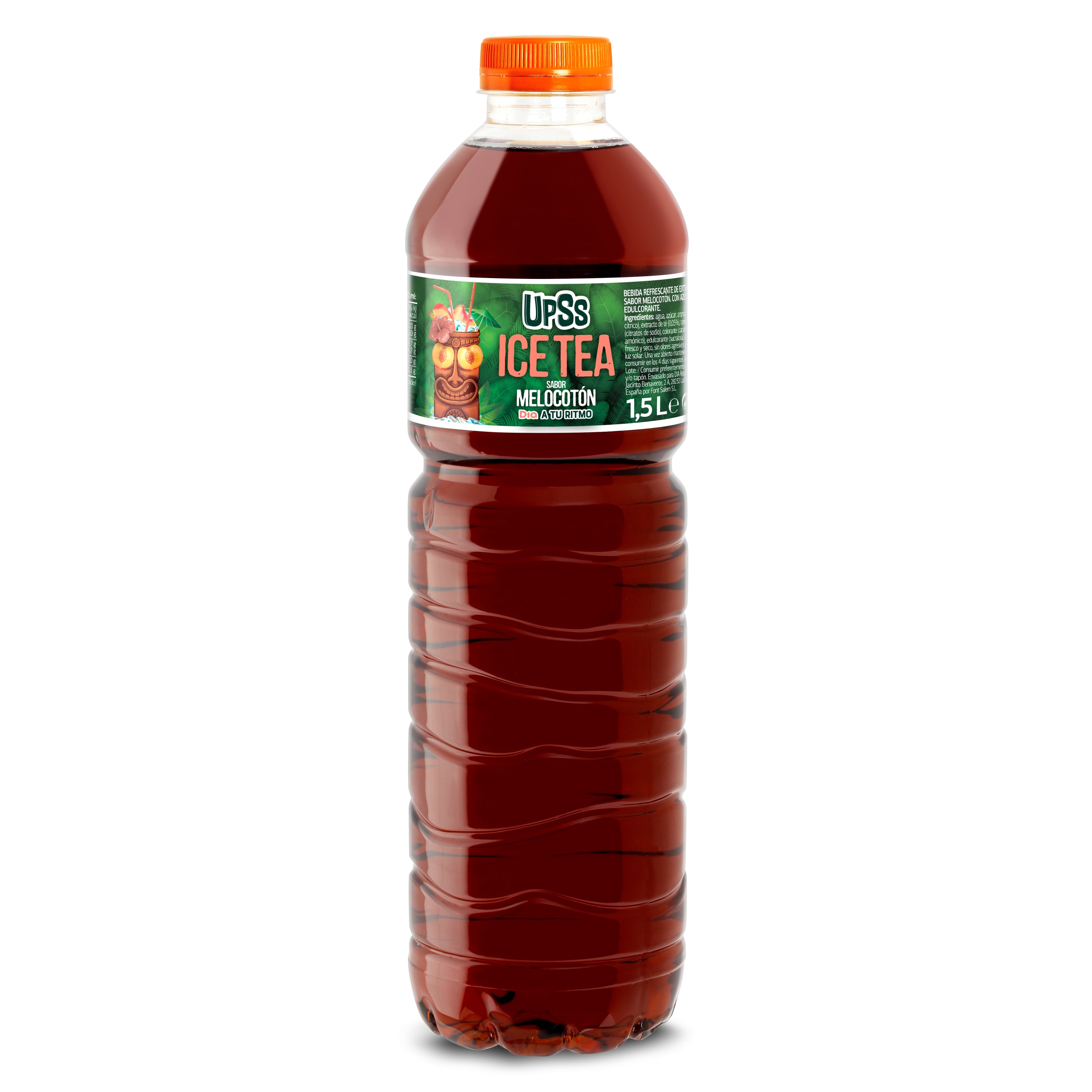 DIA UPSS refresco de té al melocotón botella 1.5 lt