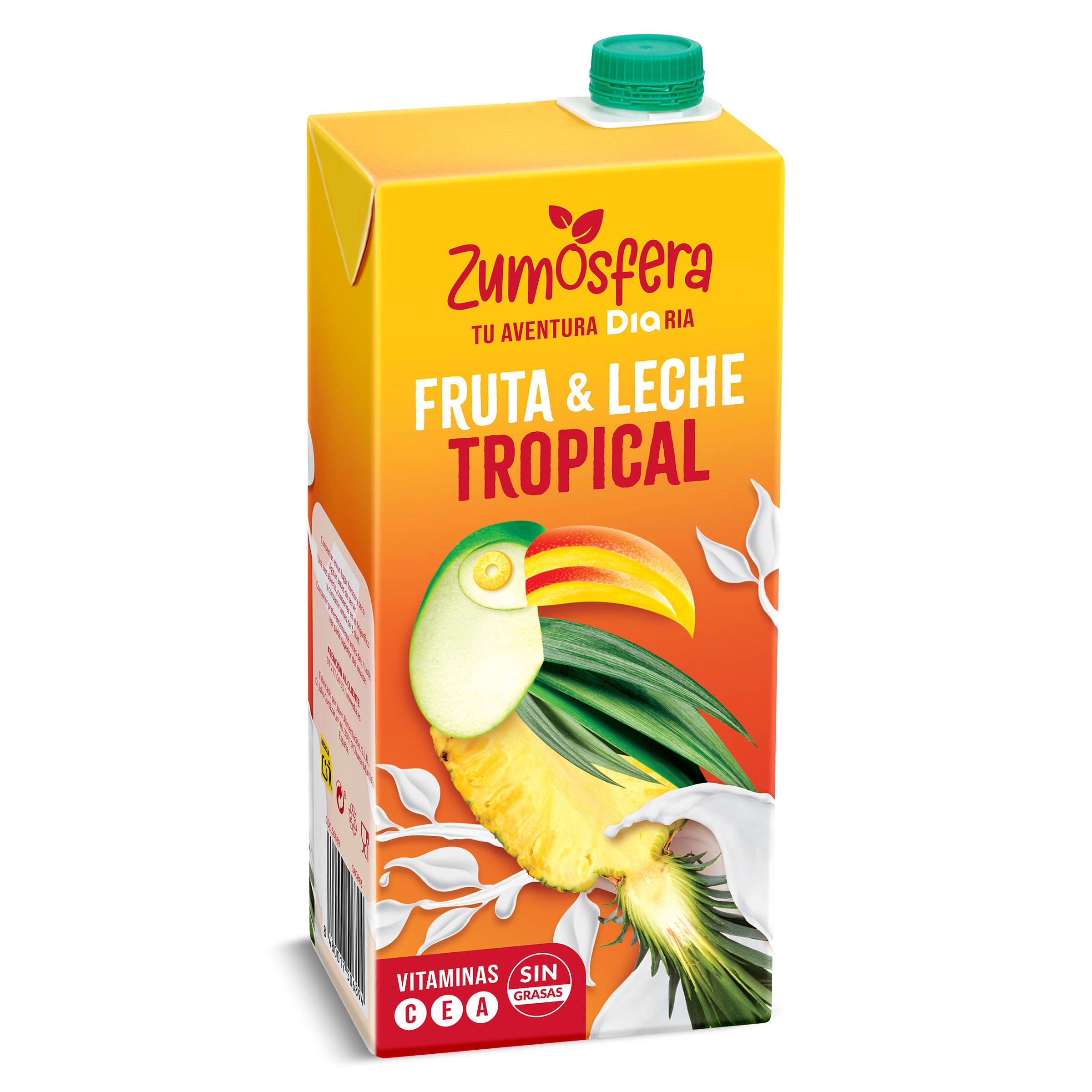 DIA ZUMOSFERA bebida de frutas con leche tropical envase 1 lt