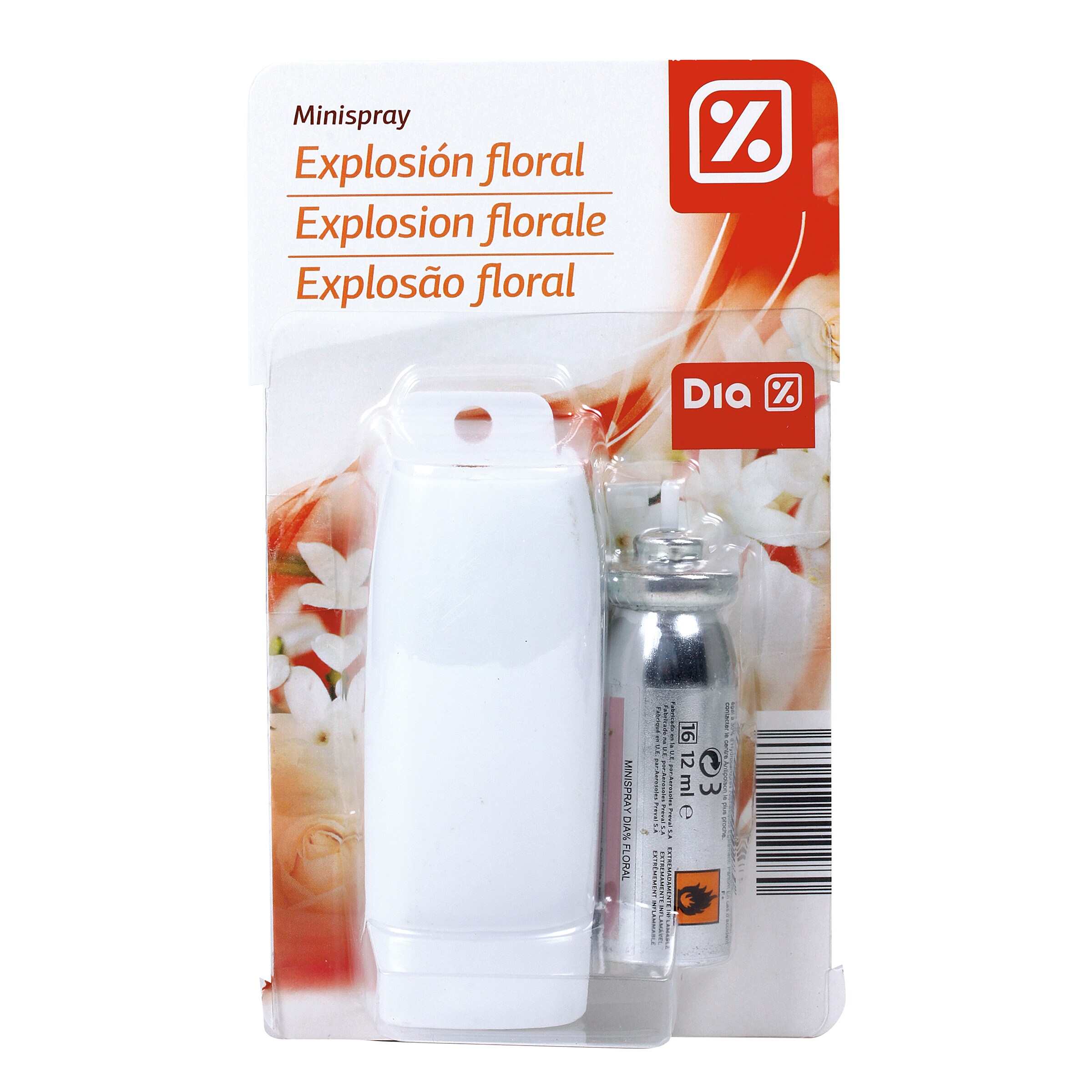 DIA ambientador mini spray aroma explosión floral aparato + recambio 1 ud