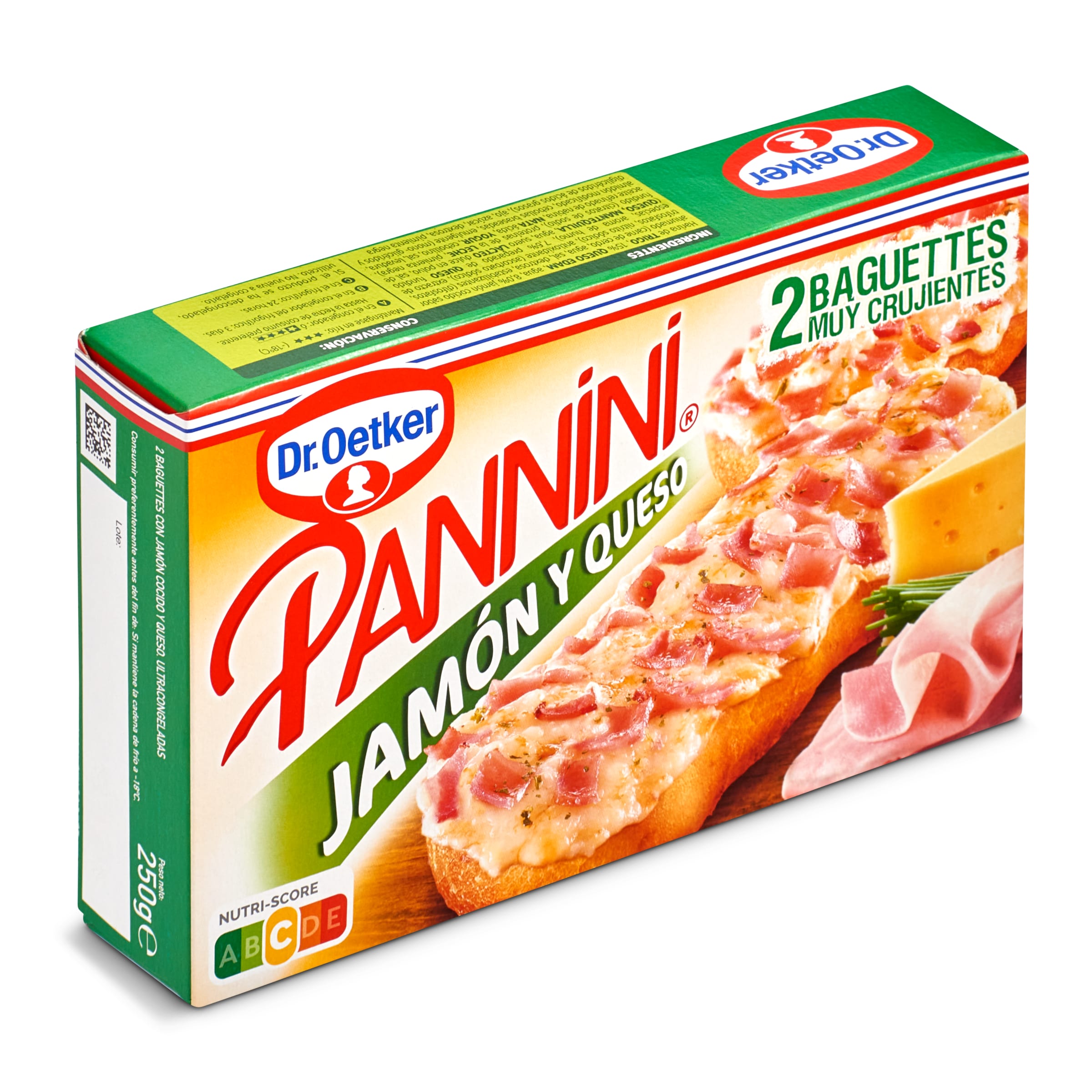 DR OETKER pannini jamón y queso caja 250 gr