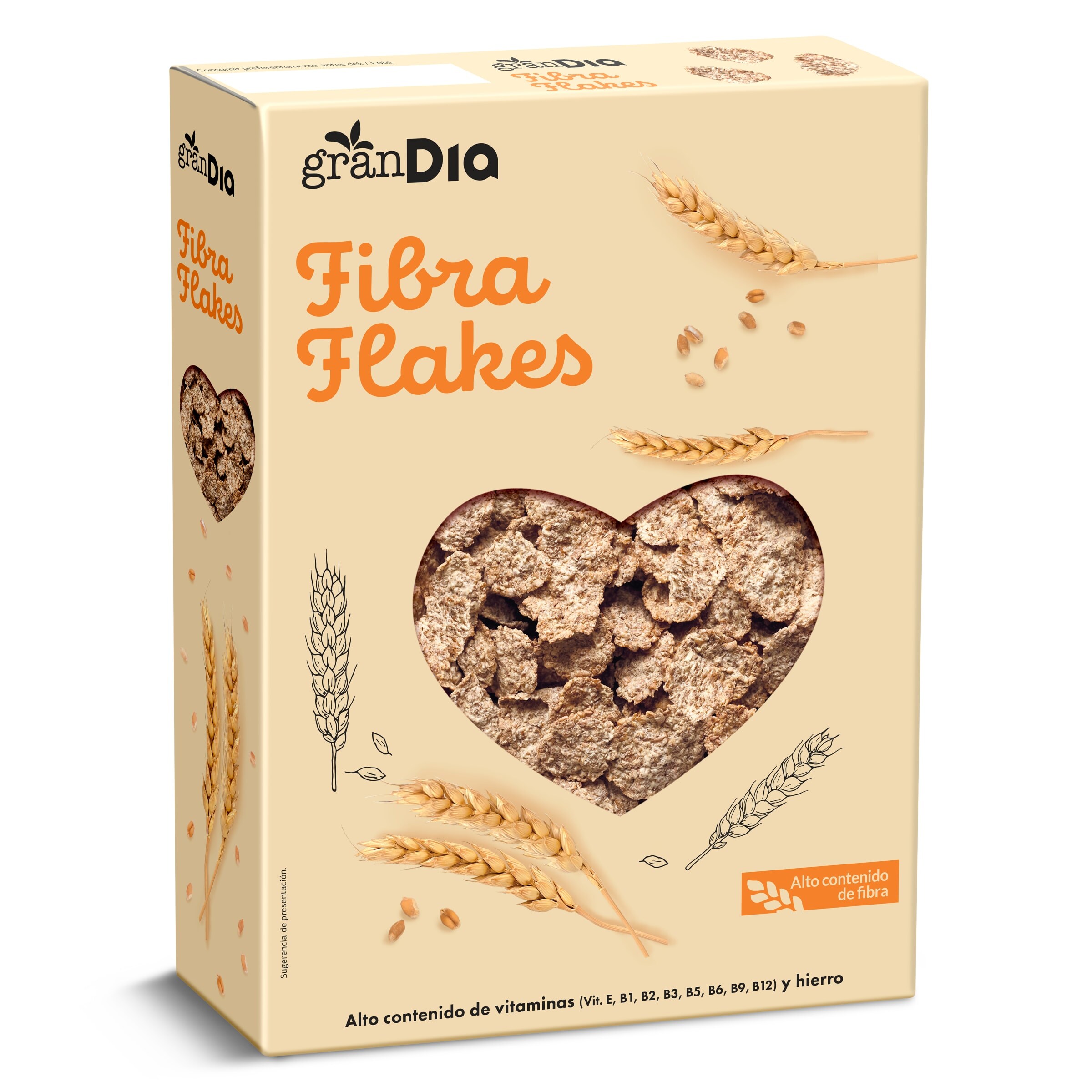 DIA VITAL cereales fibra flakes caja 375 gr