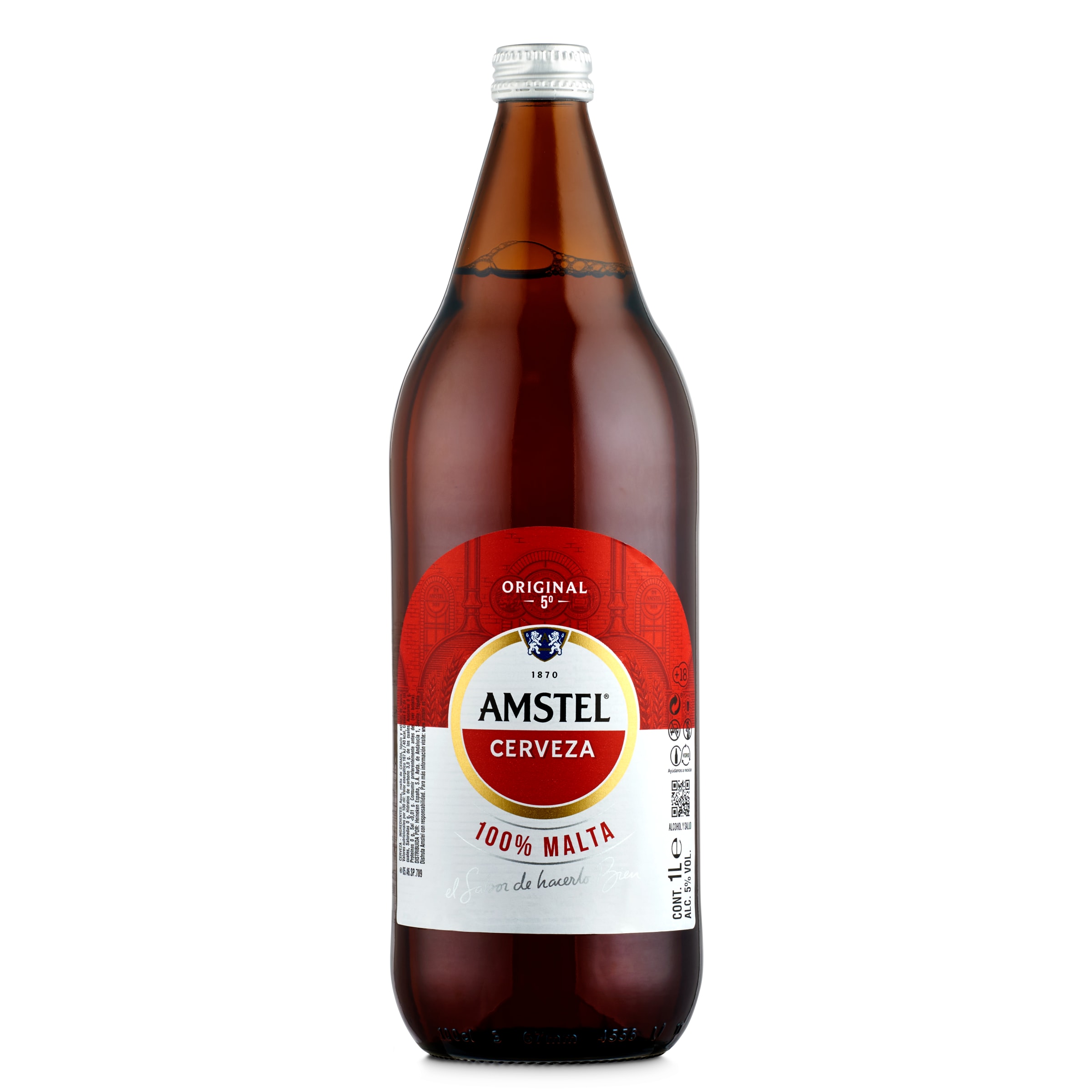 Cerveza Amstel botella 1 l