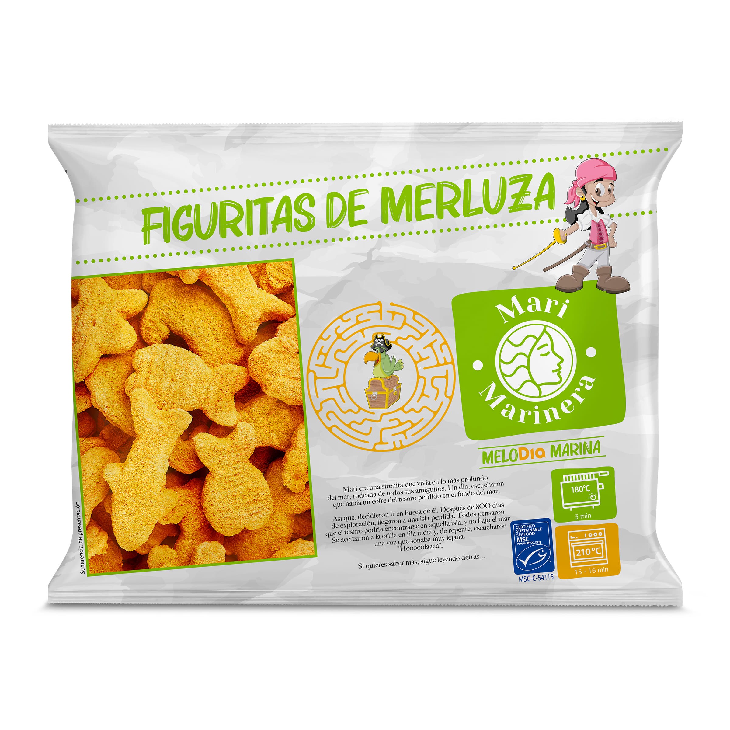 DIA MARI MARINERA figuritas de merluza MSC bolsa 400 gr
