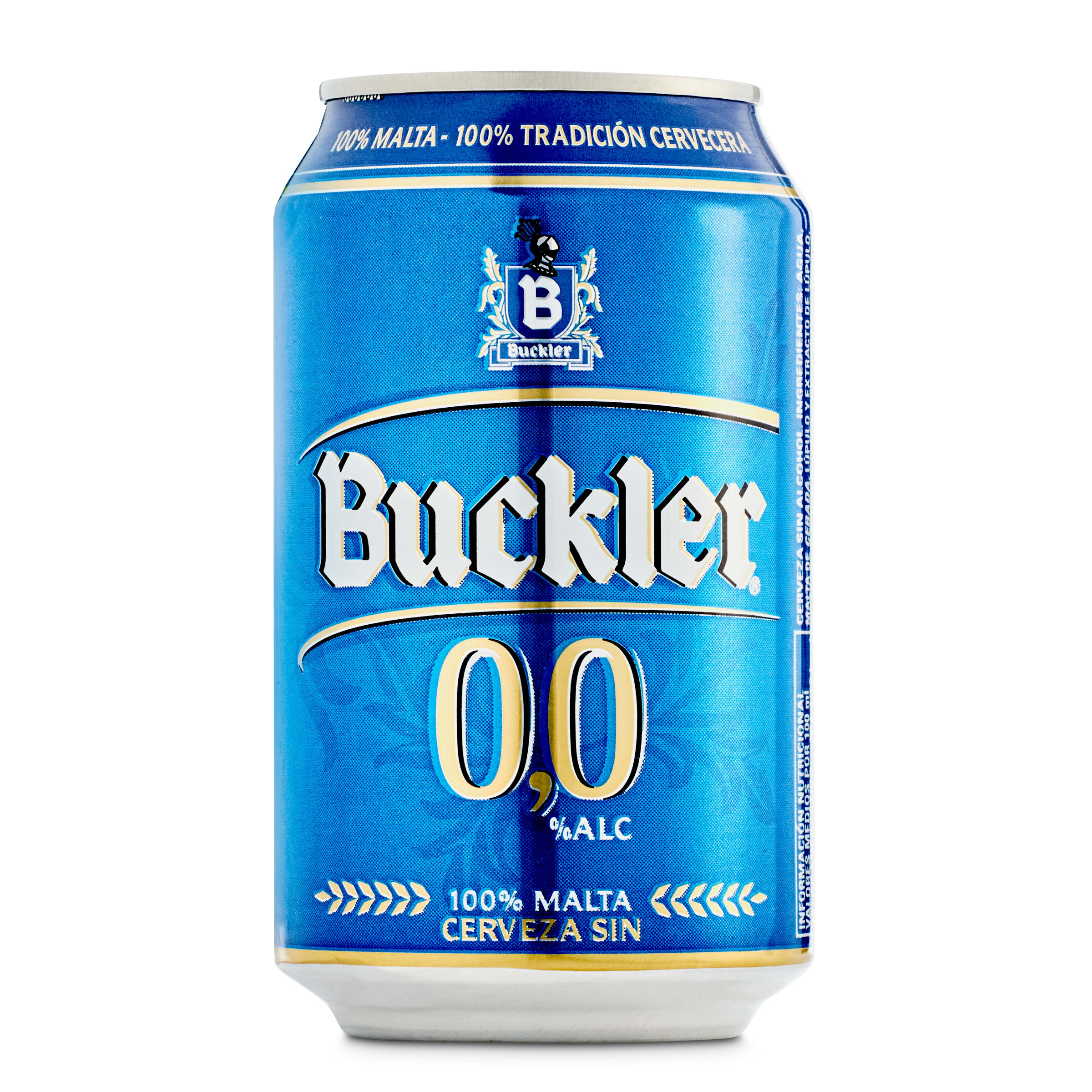 BUCKLER cerveza 0,0% alcohol lata 33 cl