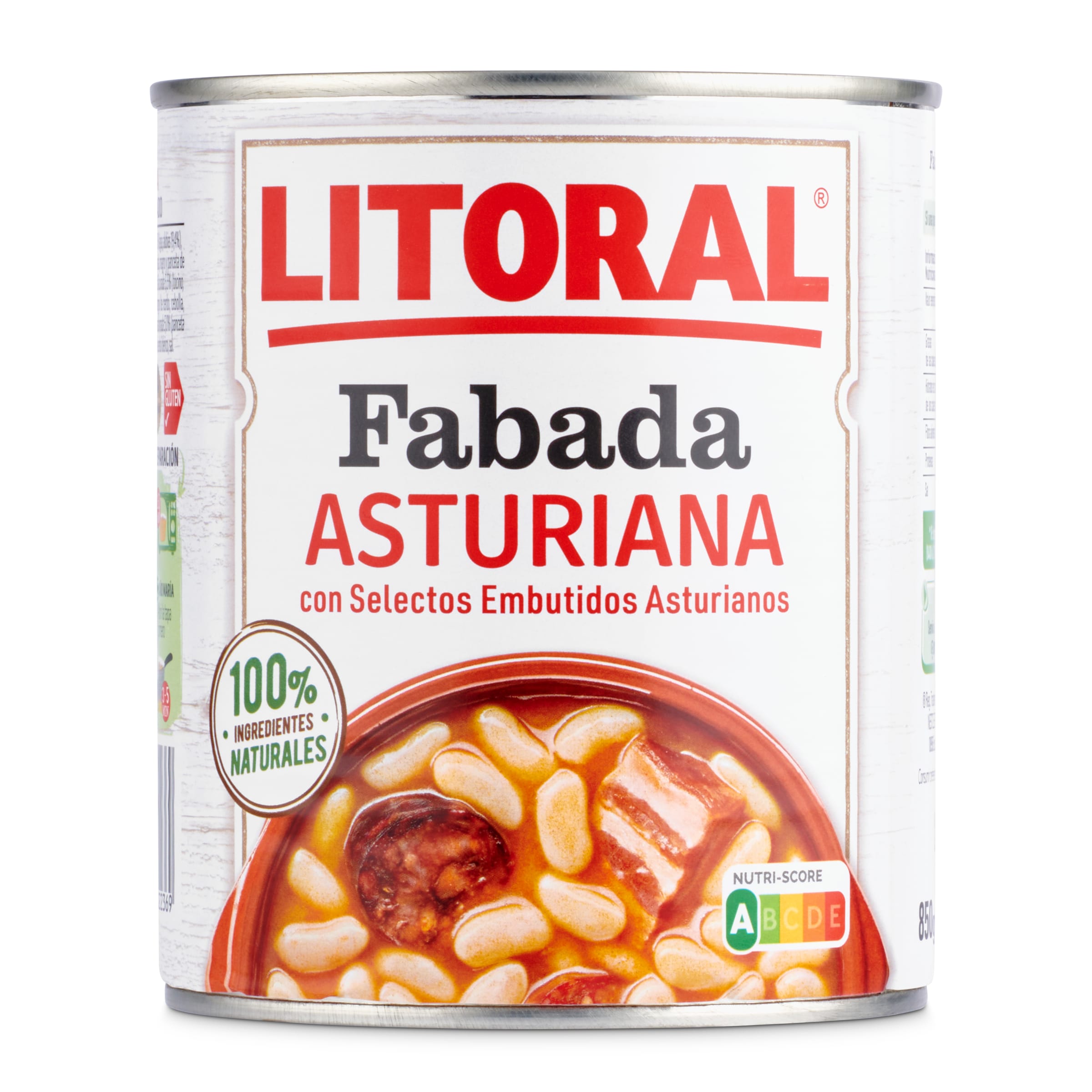 LITORAL fabada asturiana lata 865 gr