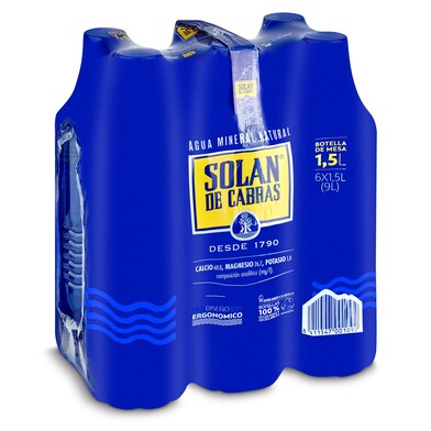 Agua mineral Solán de Cabras pack 6 x 1.5 L-0 Agua mineral Solán de Cabras pack 6 x 1.5 L-0
