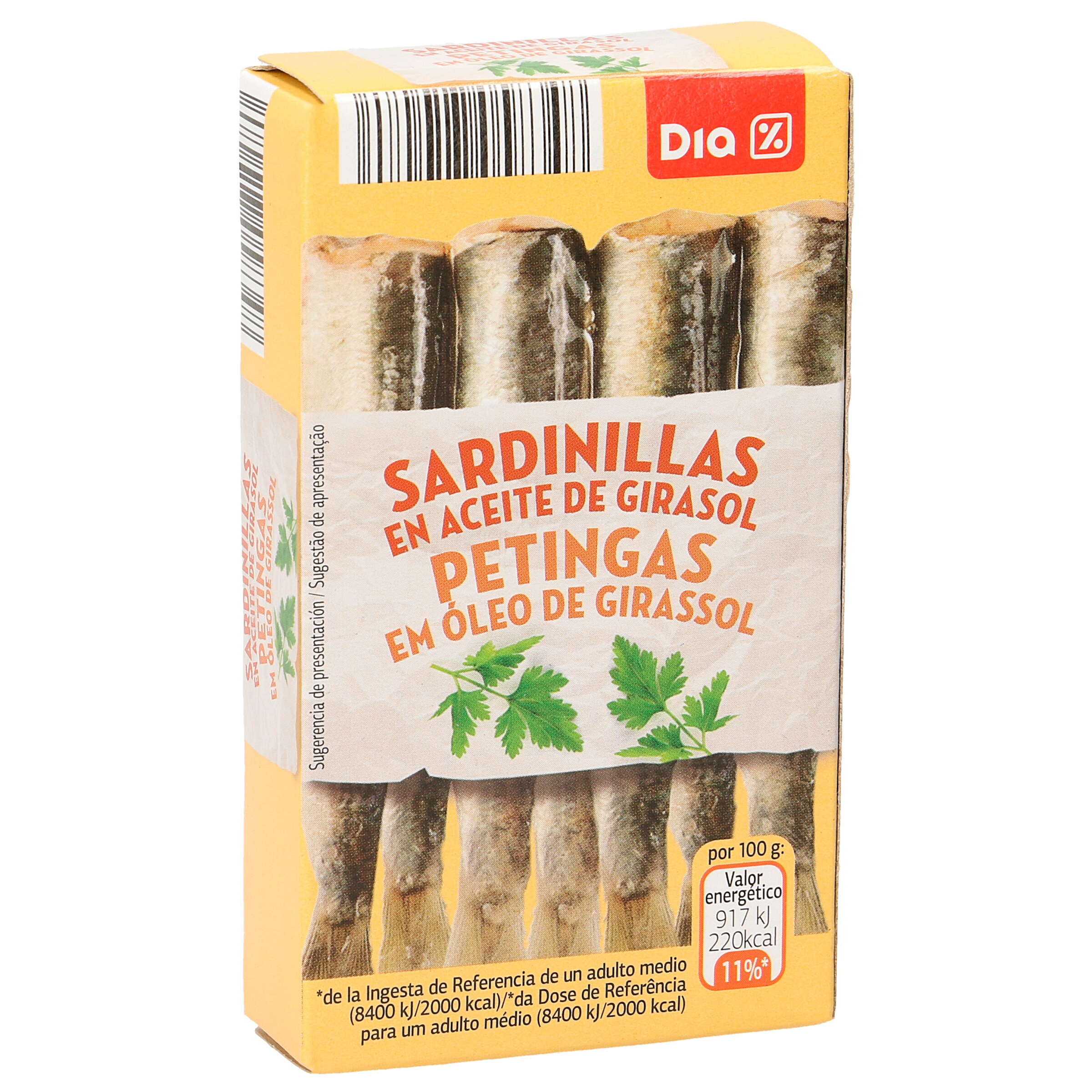 DIA sardinillas en aceite vegetal lata 62 gr