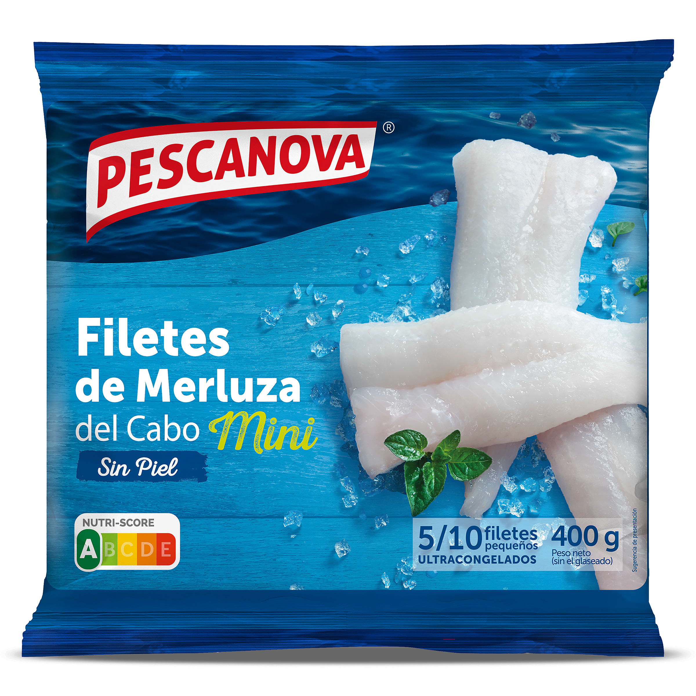 PESCANOVA filetes de merluza baby bolsa 480 gr