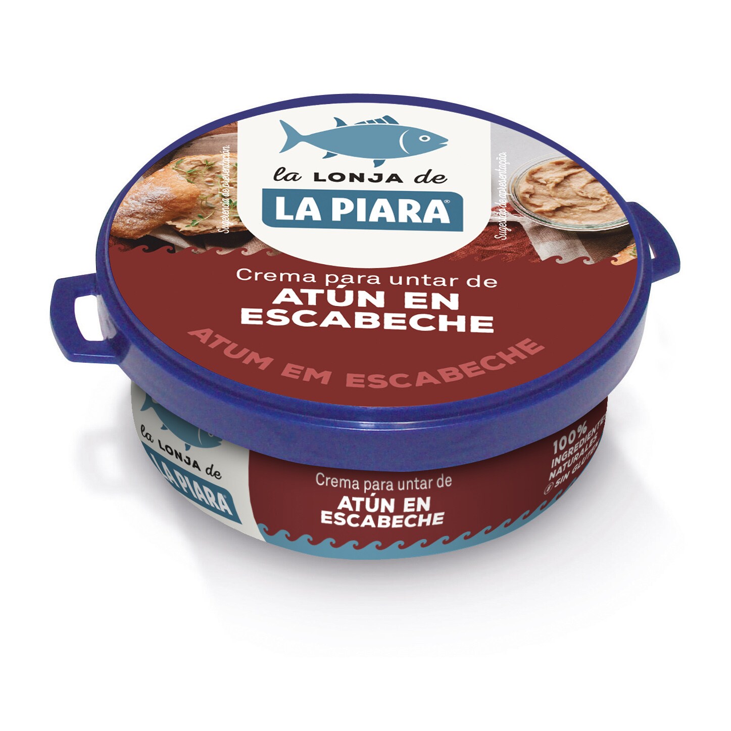 LA PIARA paté de atún en escabeche lata 75 gr