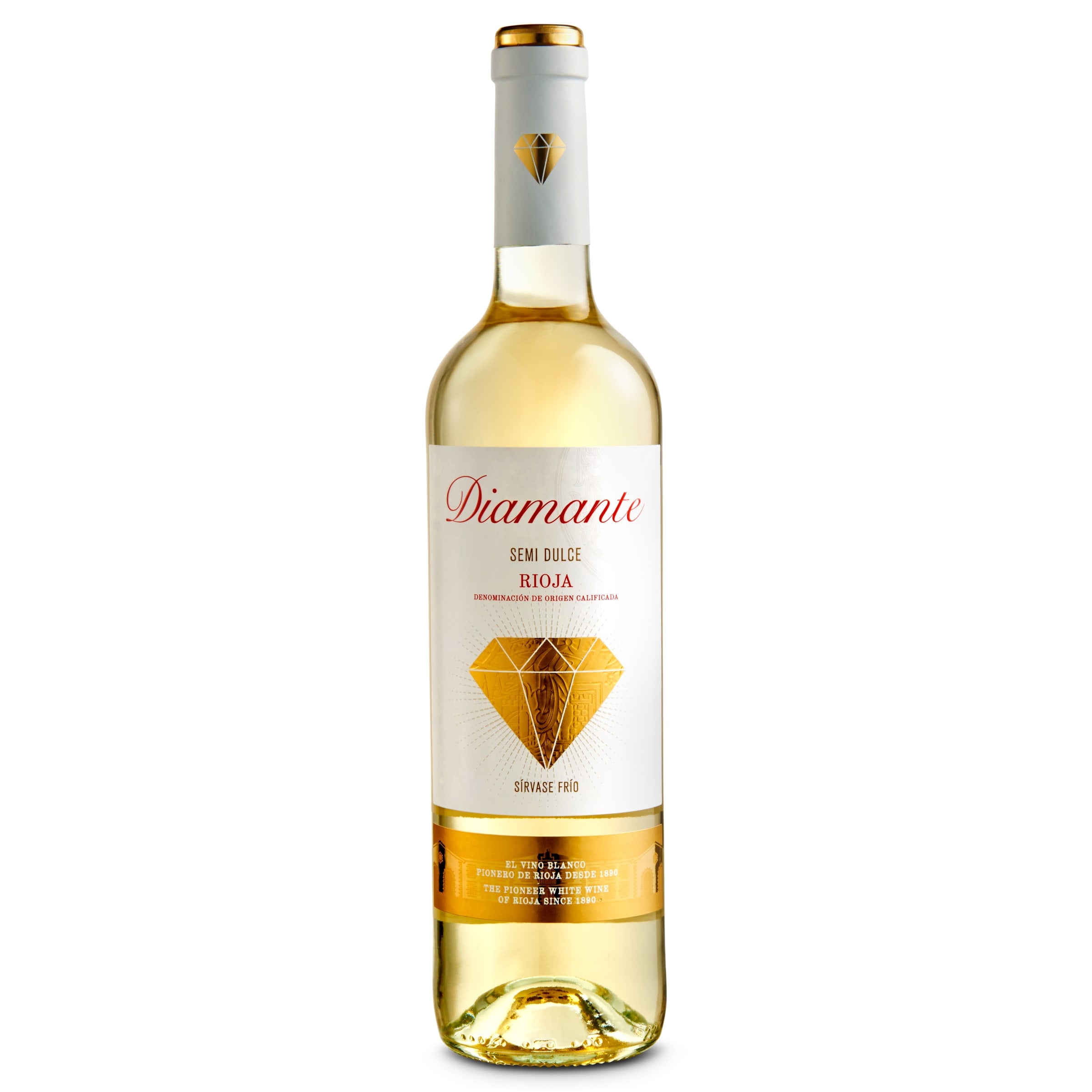 Vino blanco semidulce D.O. Rioja DIAMANTE BOTELLA 75 CL - Supermercados DIA