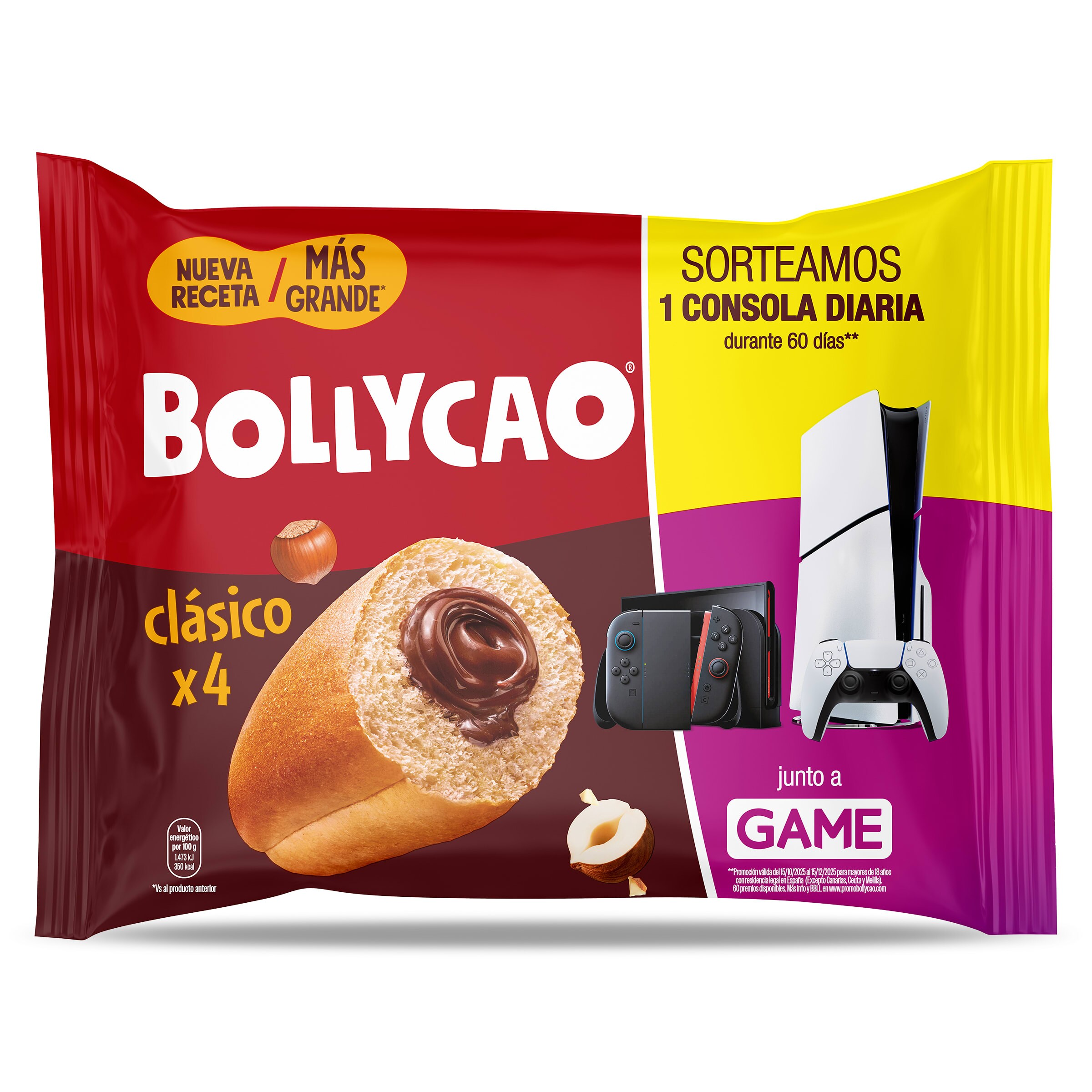 Bollos rellenos de cacao Bollycao bolsa 228 g
