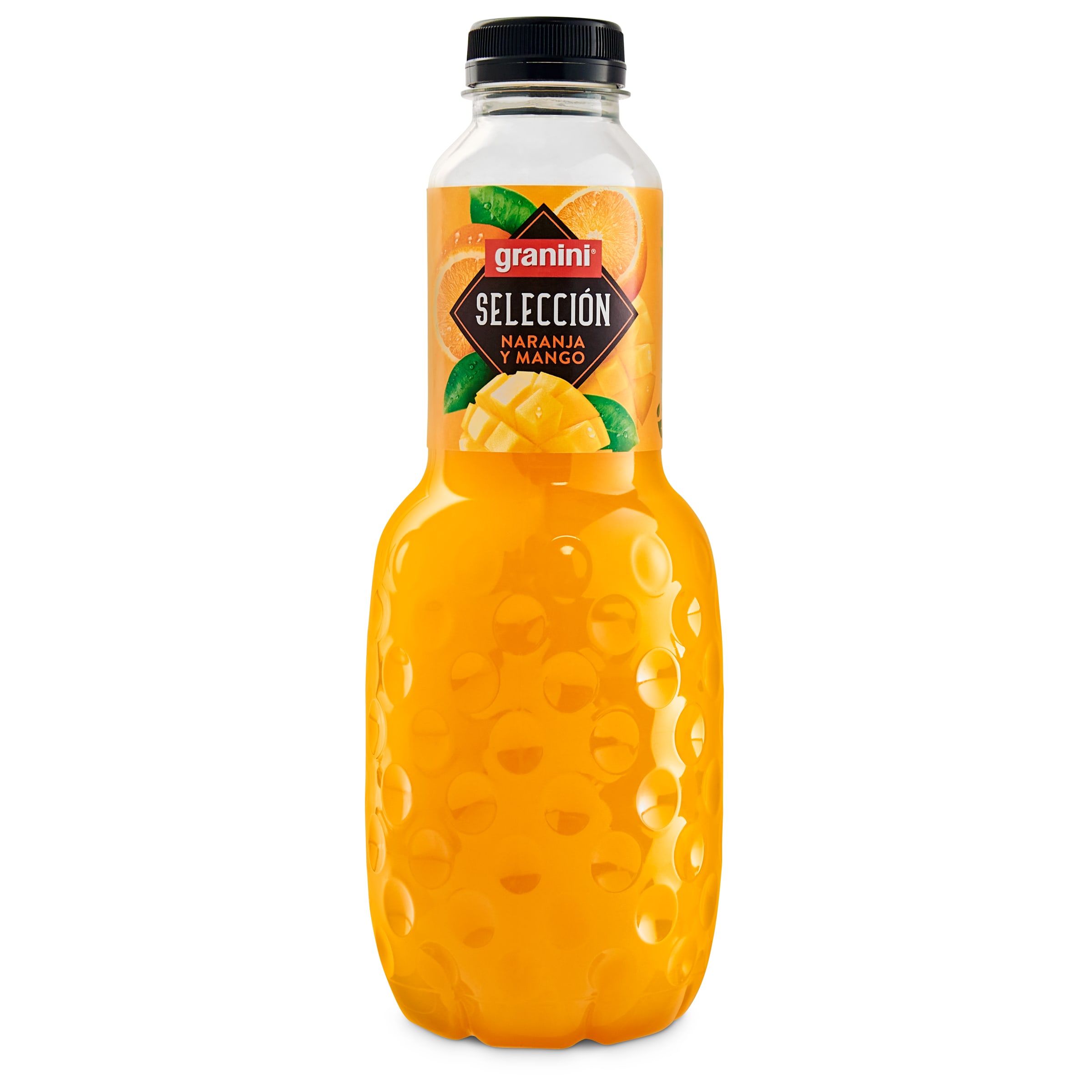 GRANINI néctar de naranja y mango selección botella 1 lt