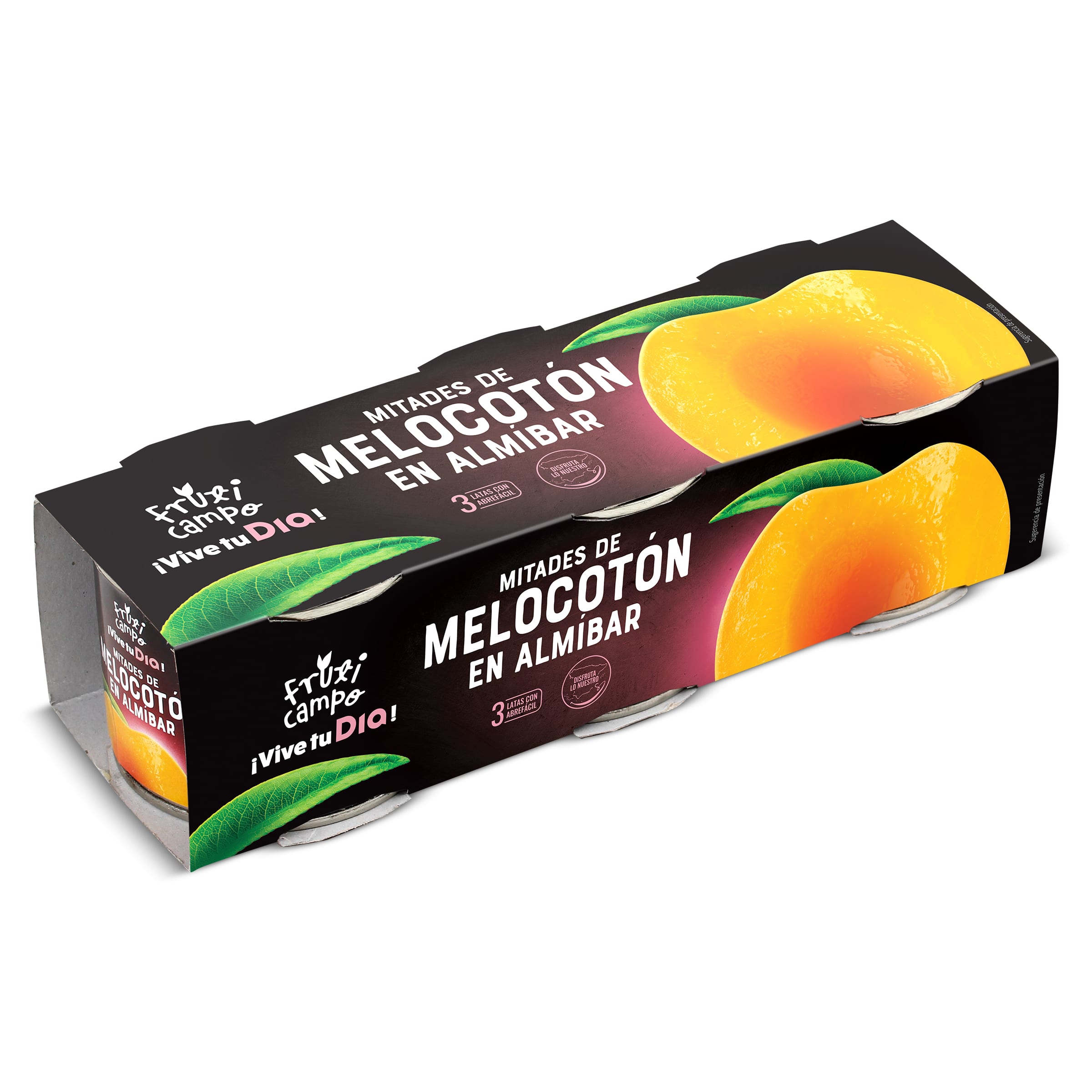 DIA SUEÑOS mitades de melocotón en almíbar pack 3 latas 115 gr
