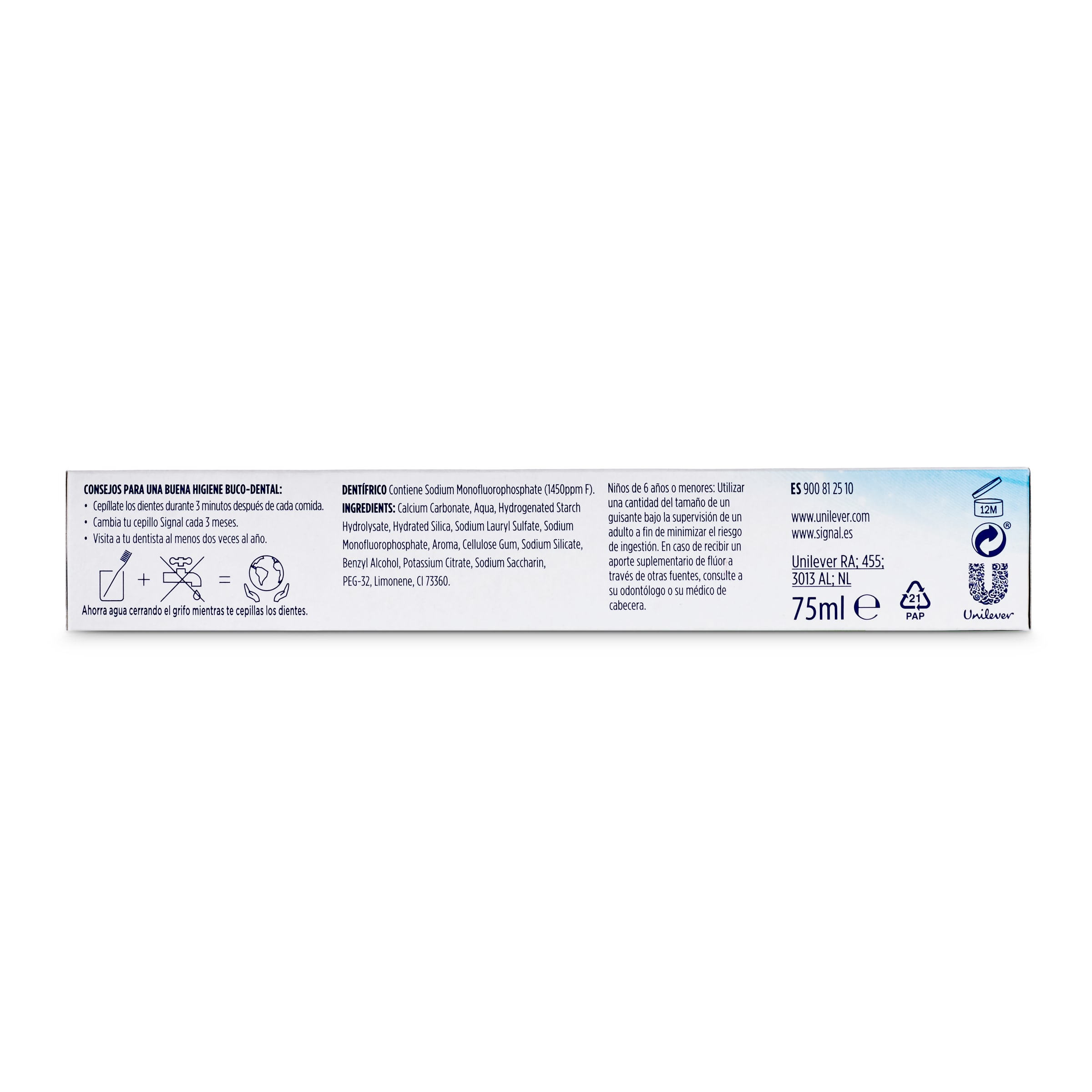 Pasta dentífrica protección anticaries Signal tubo 75 ml - Supermercados DIA