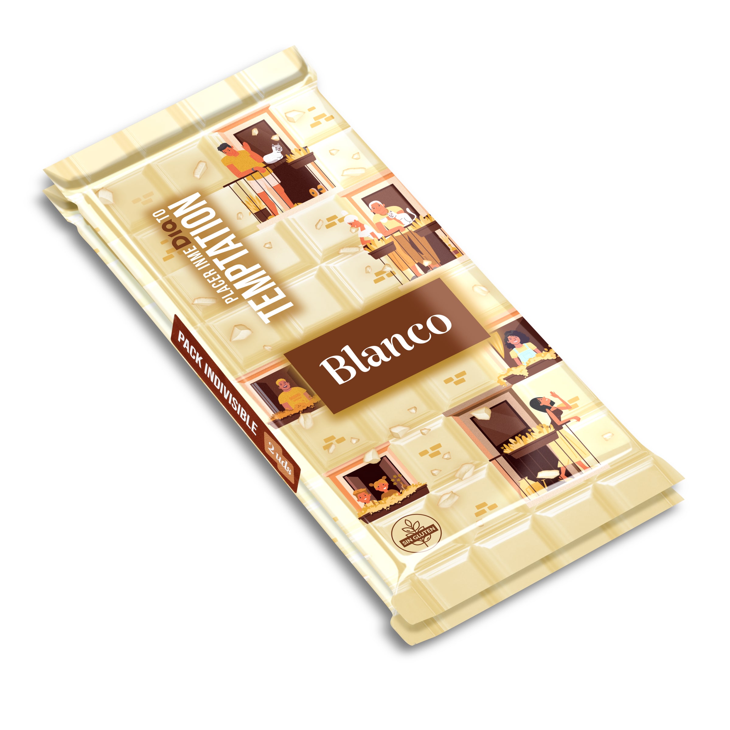 DIA TEMPTATION chocolate blanco tableta 2 x 100 gr