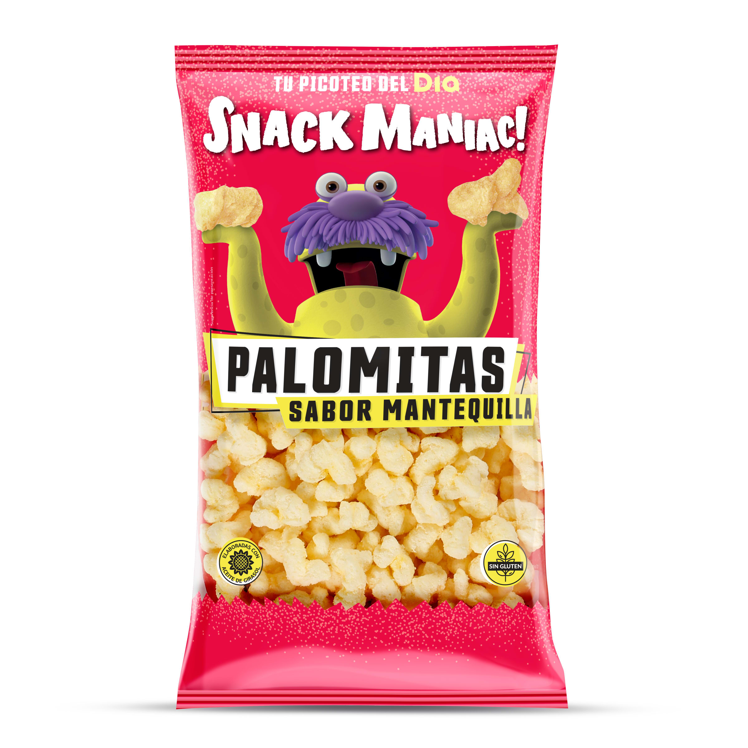 DIA SNACK MANIAC palomitas sabor mantequilla bolsa 80 gr